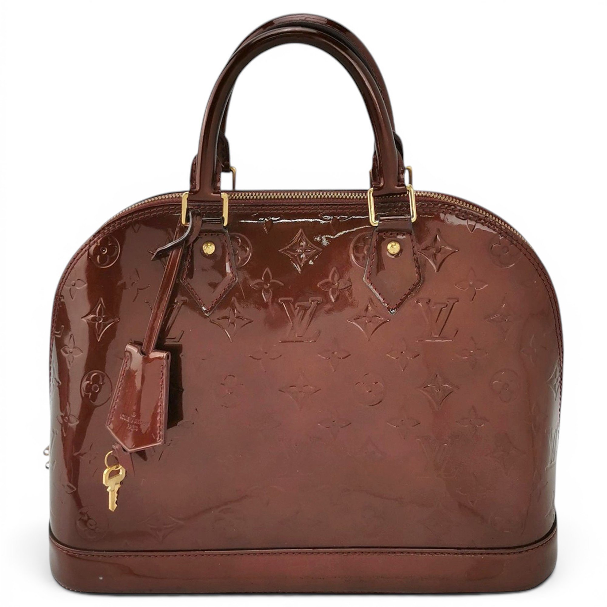 Alma patent leather handbag
