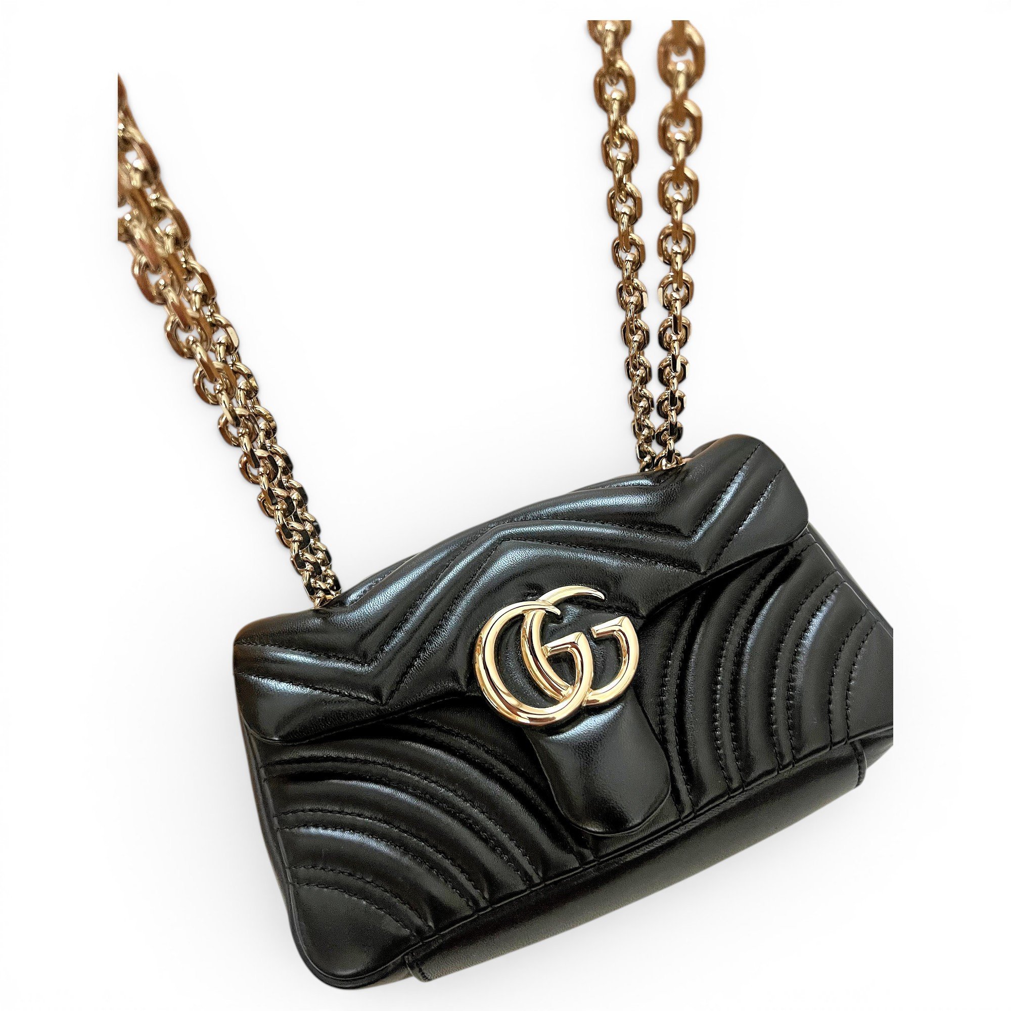 GG Marmont Chain Flap leather handbag