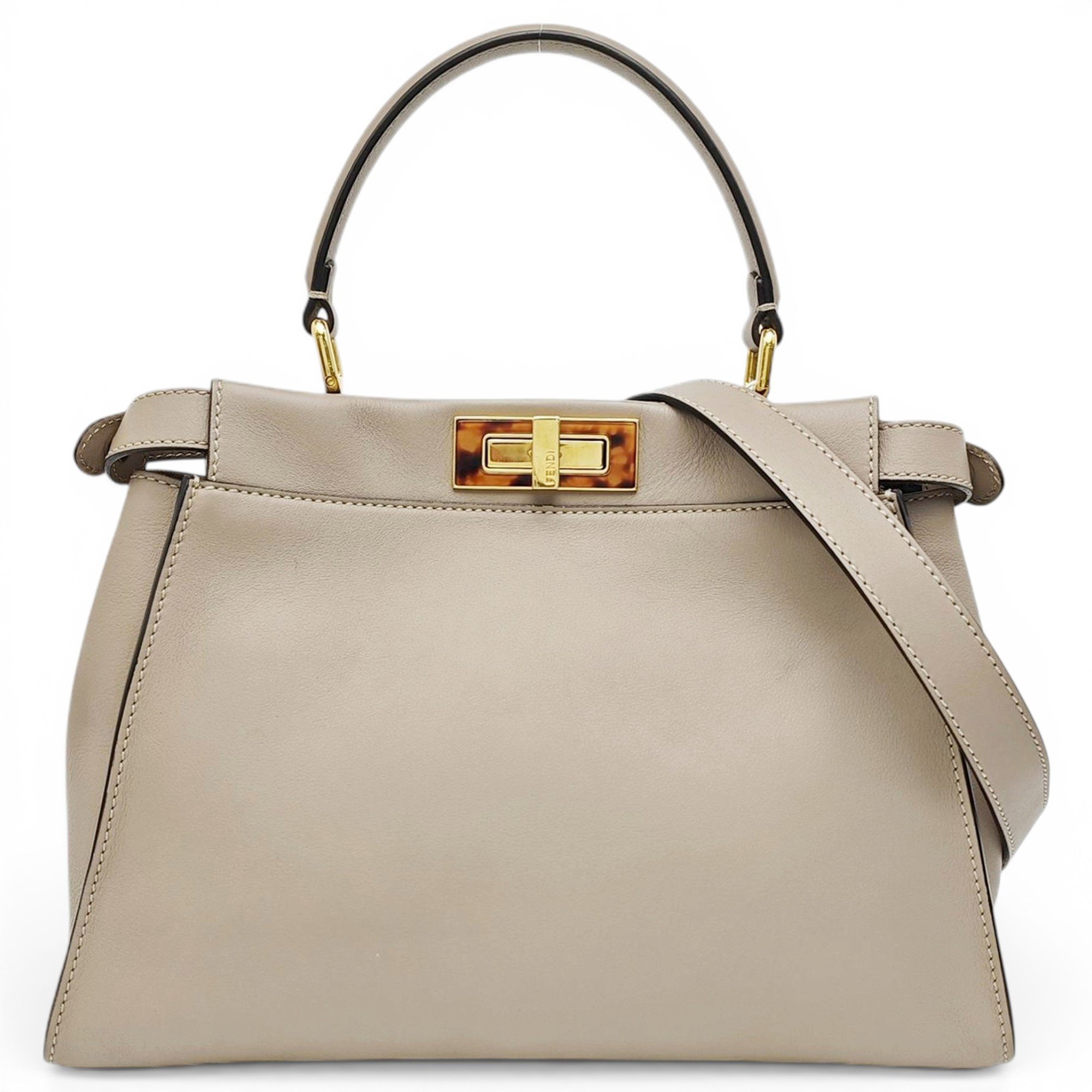 Peekaboo leather handbag