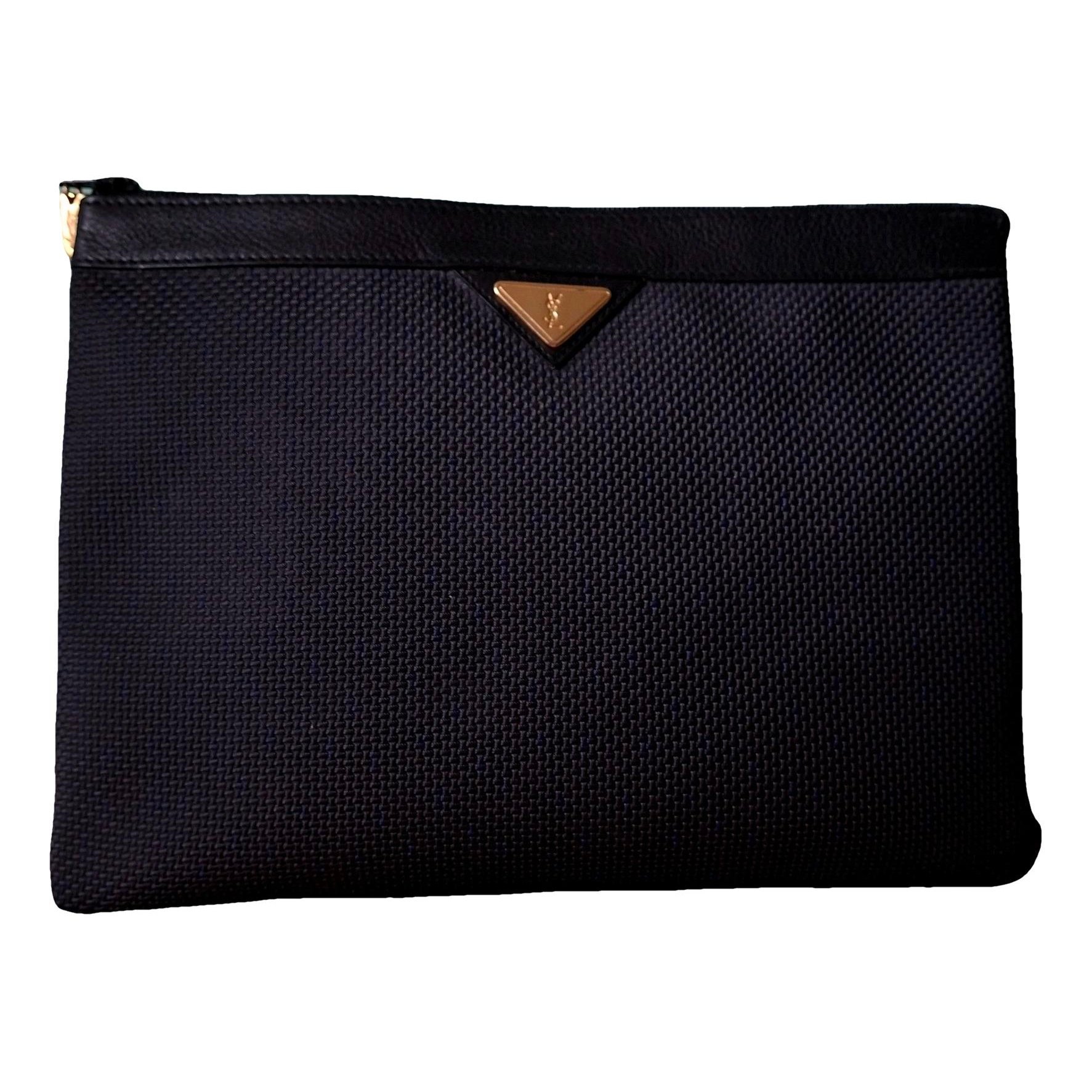 Leather clutch bag