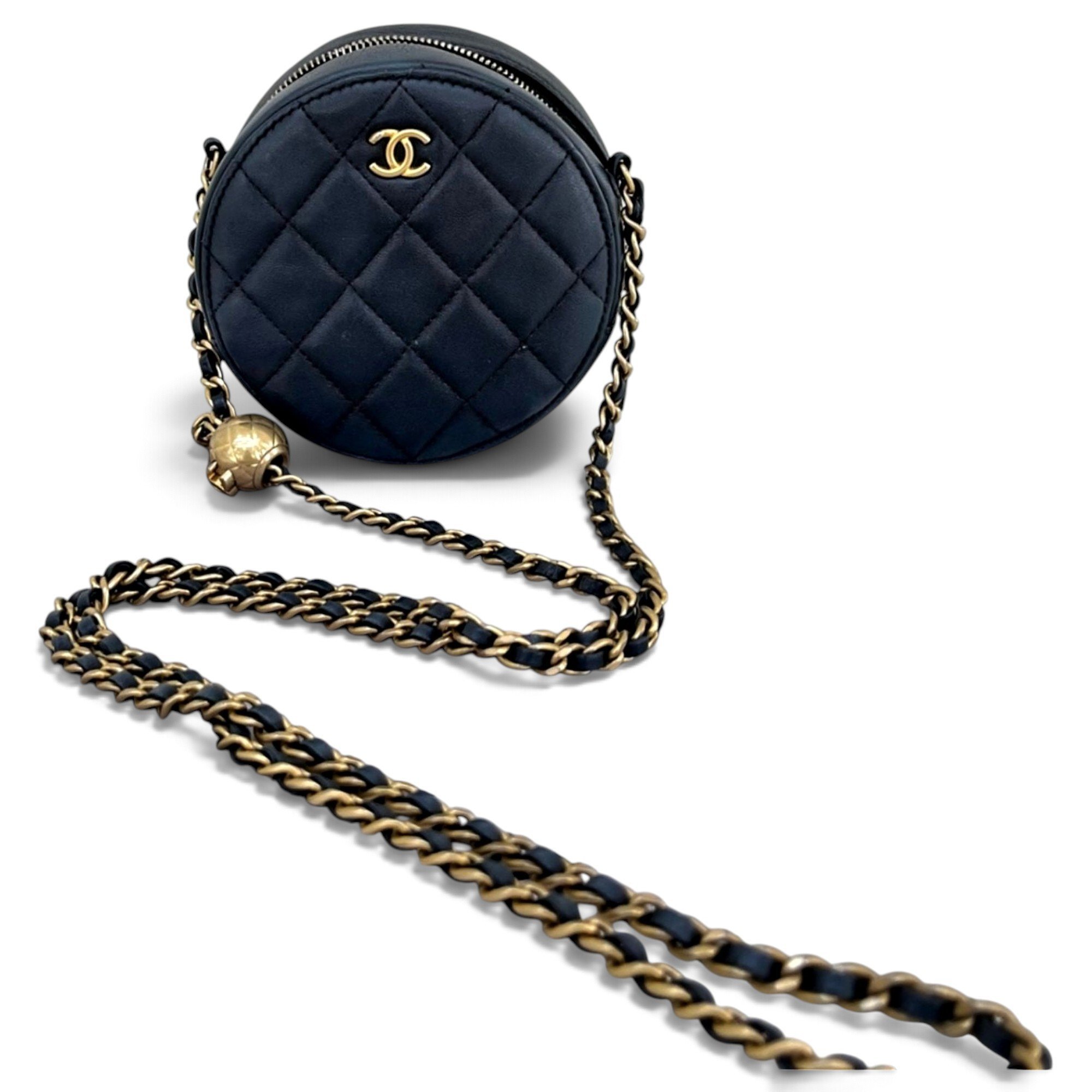 Vanity leather crossbody bag