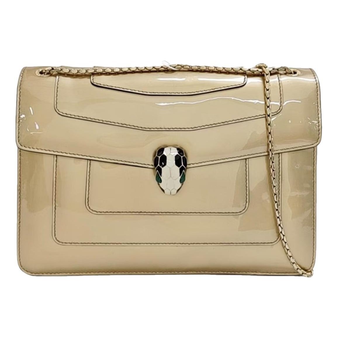 Serpenti leather handbag