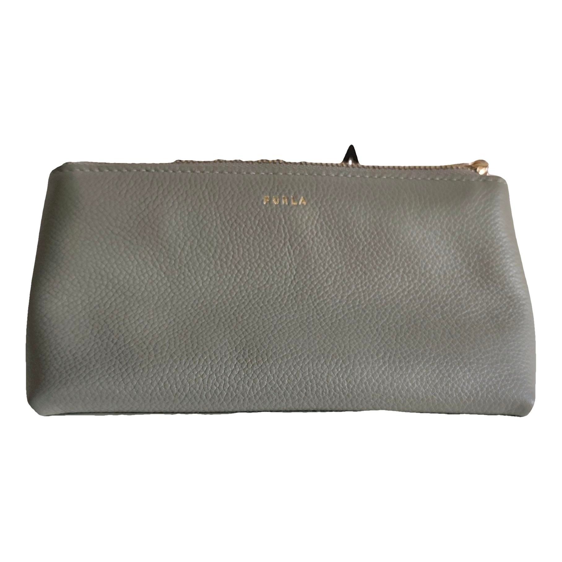 Leather clutch bag