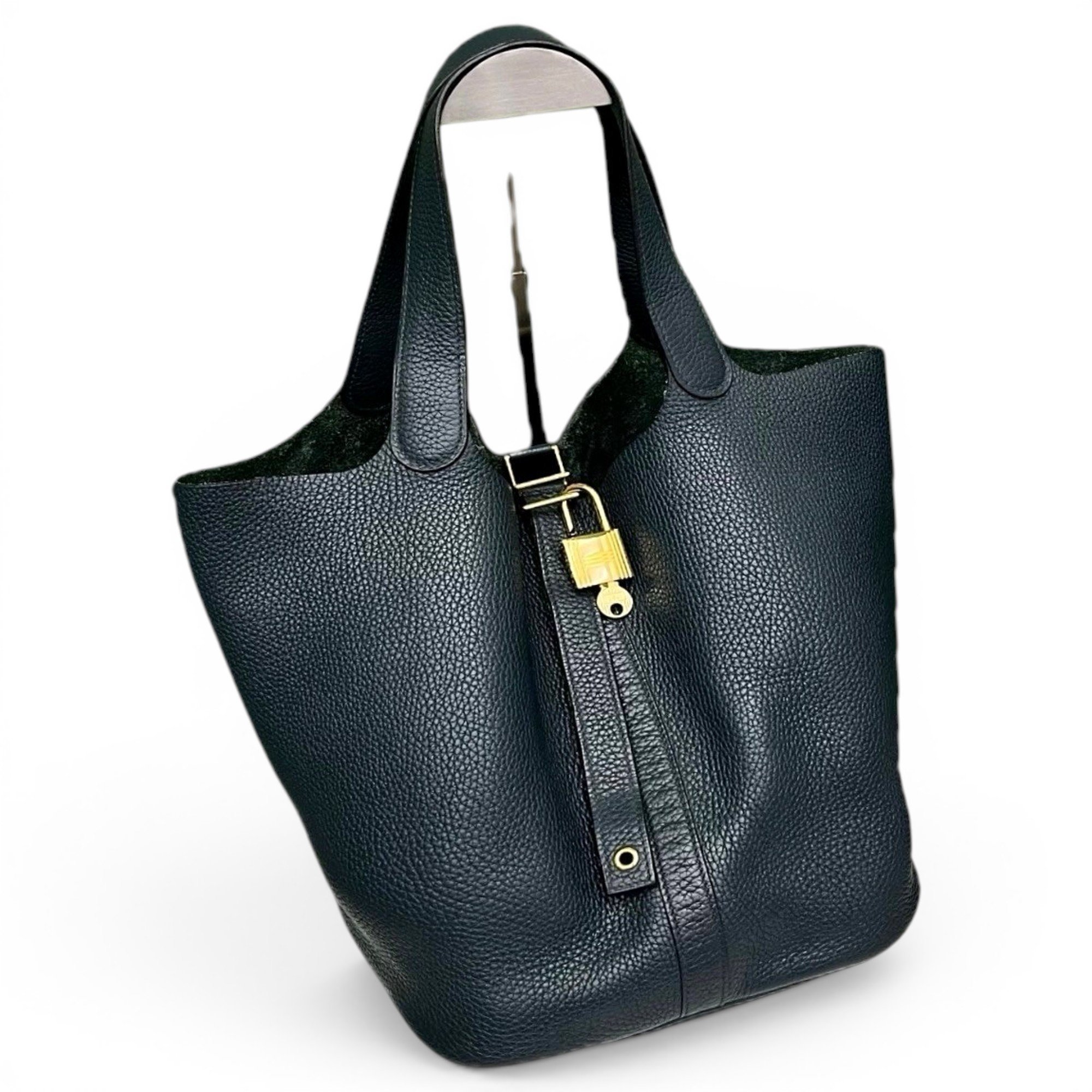Picotin leather handbag