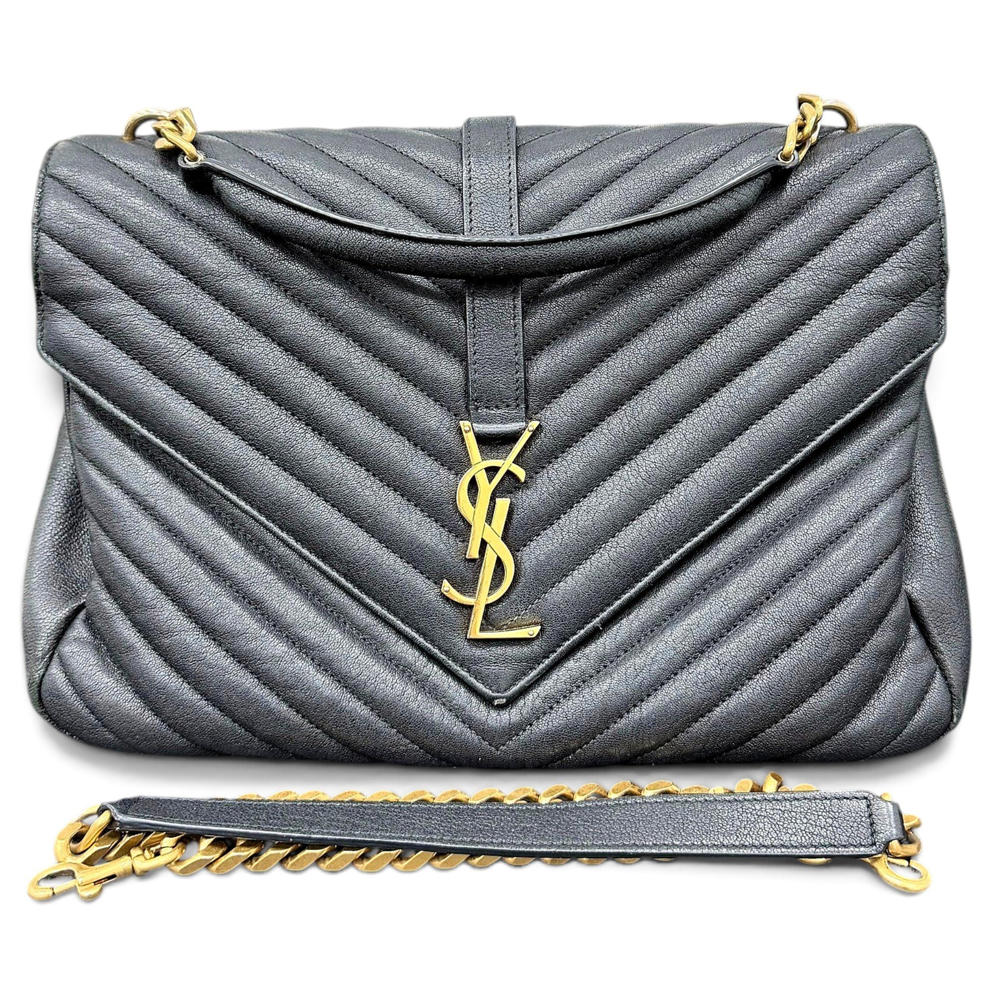Collége monogramme leather handbag