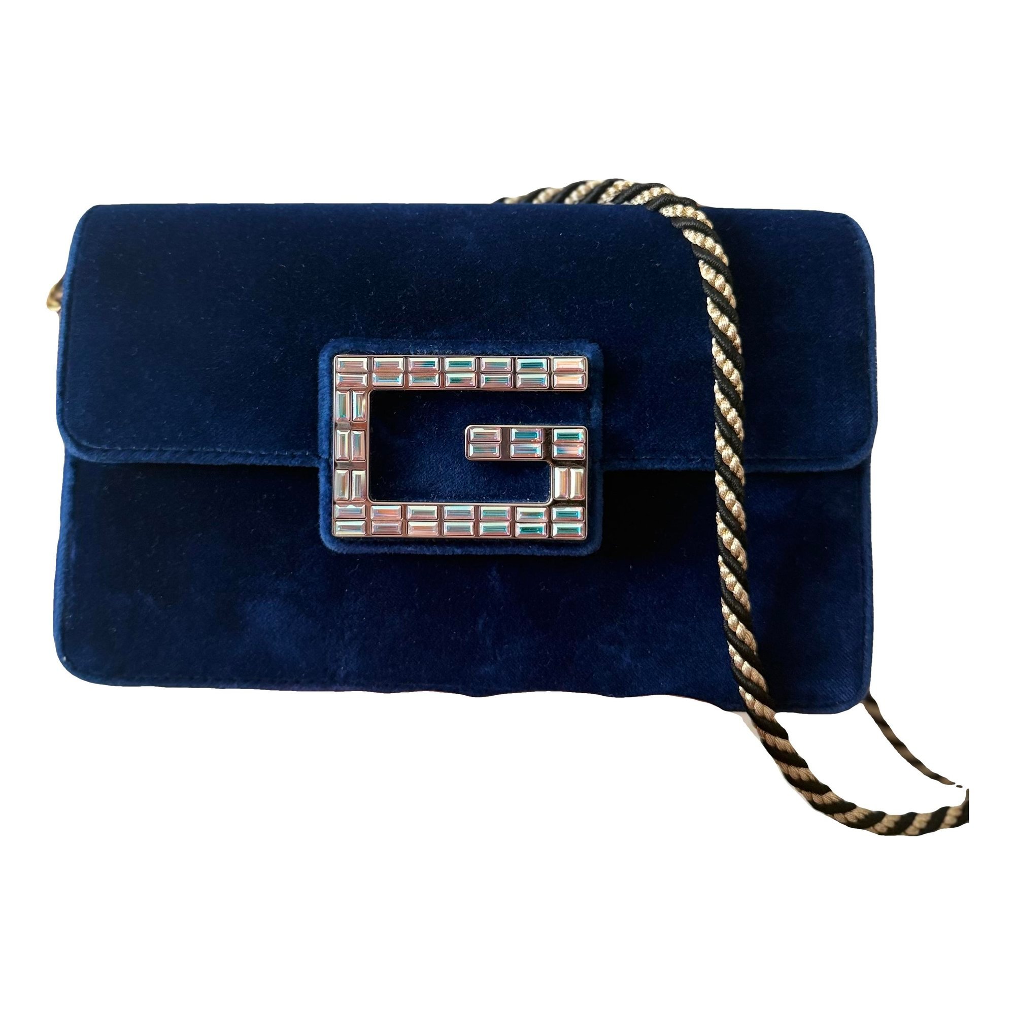 Square G velvet handbag