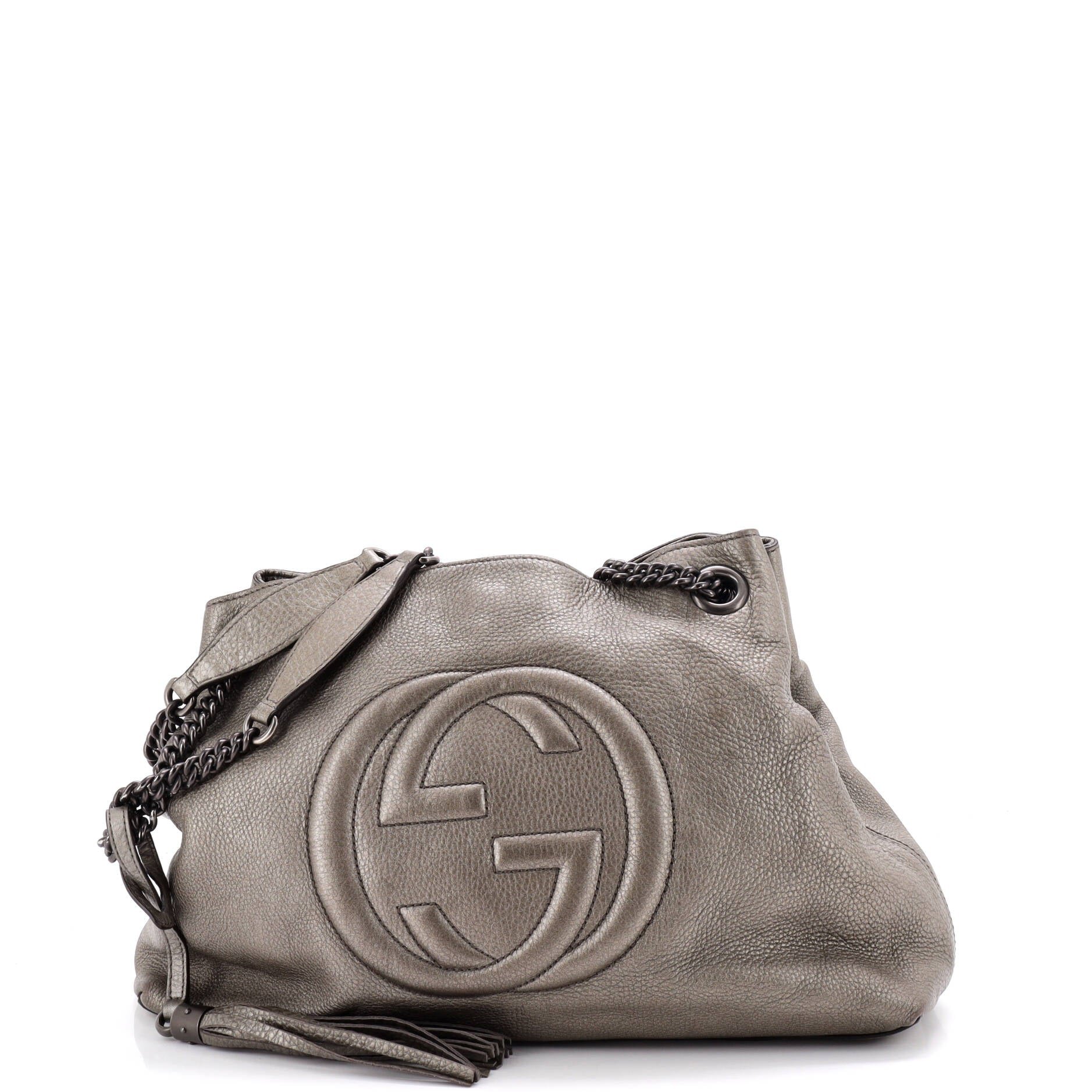 Soho Chain Strap Shoulder Bag Leather Medium