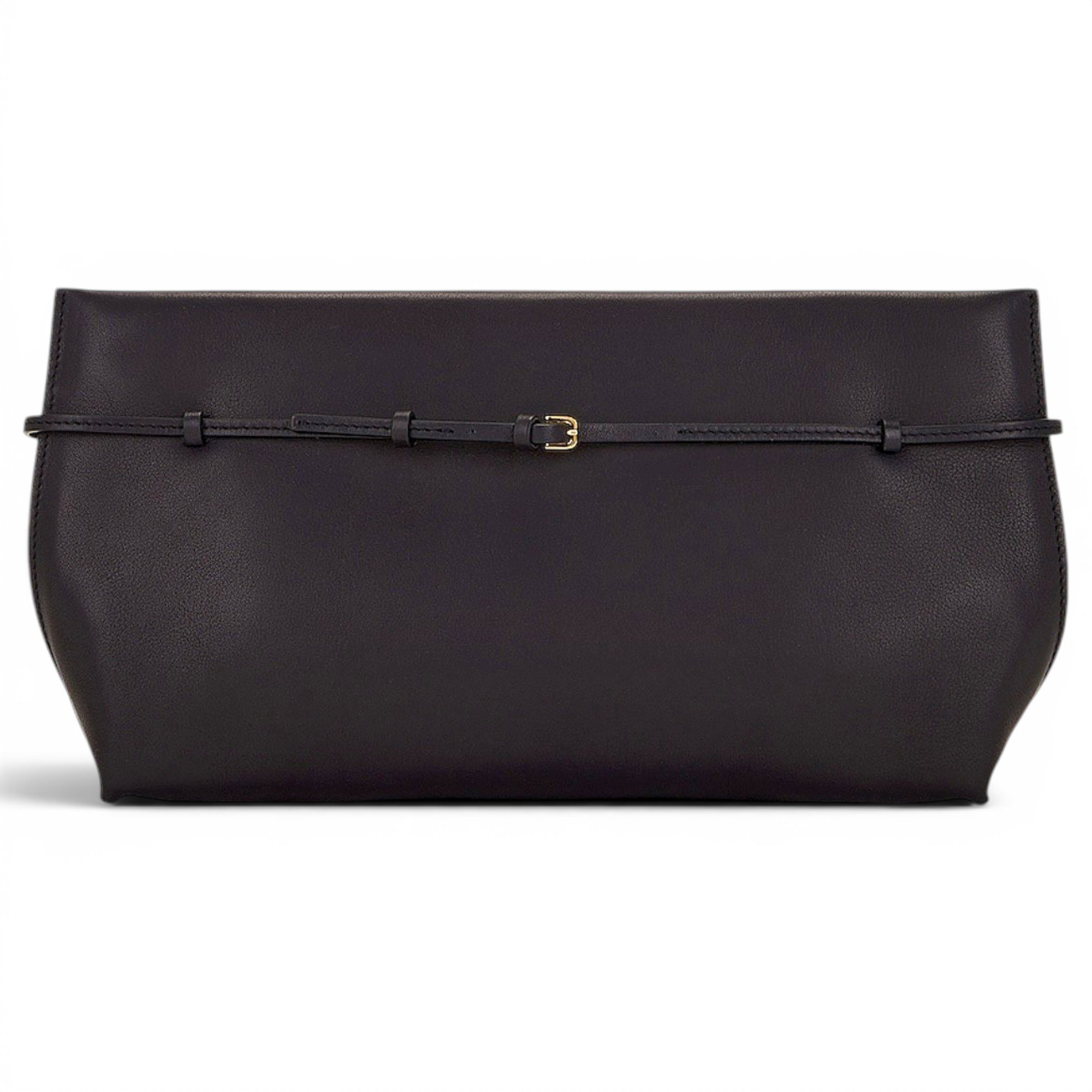 Leather clutch bag