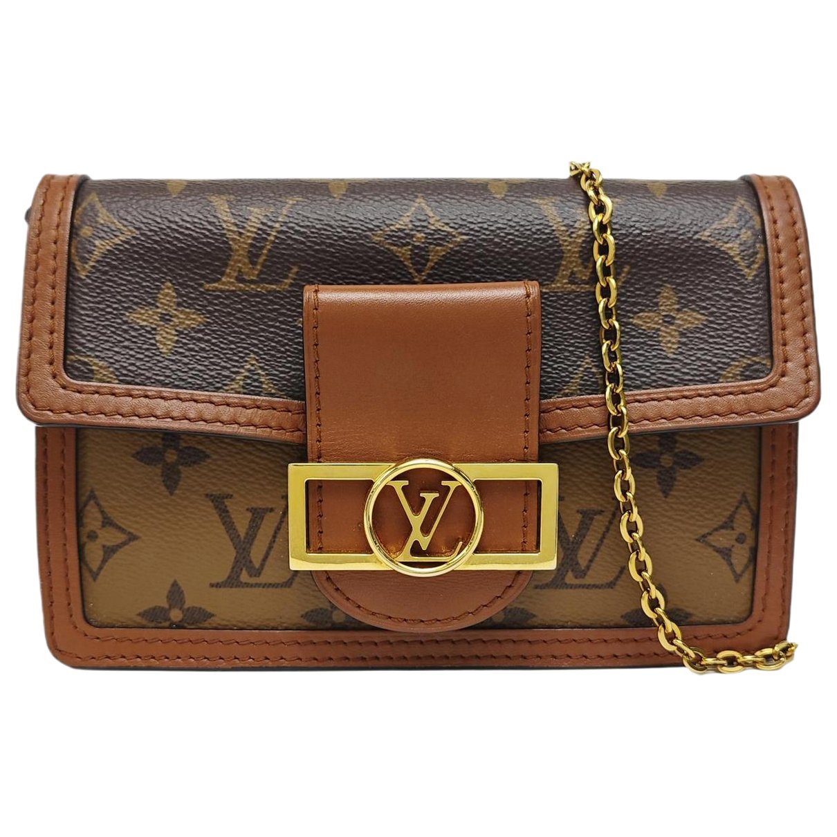 Dauphine leather crossbody bag