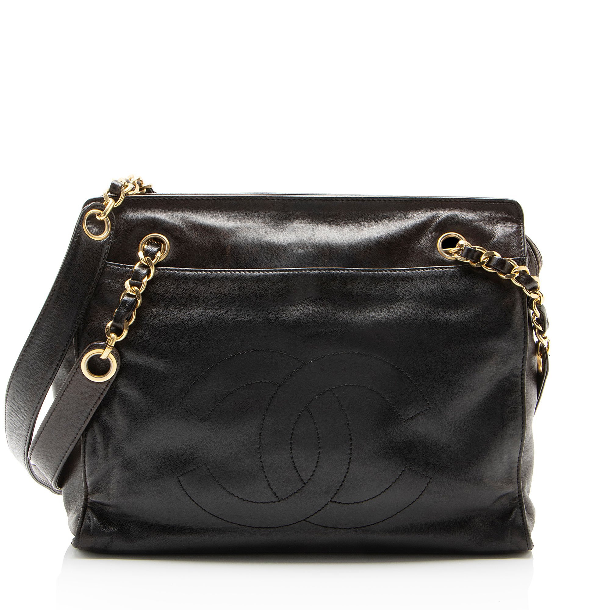 Leather tote