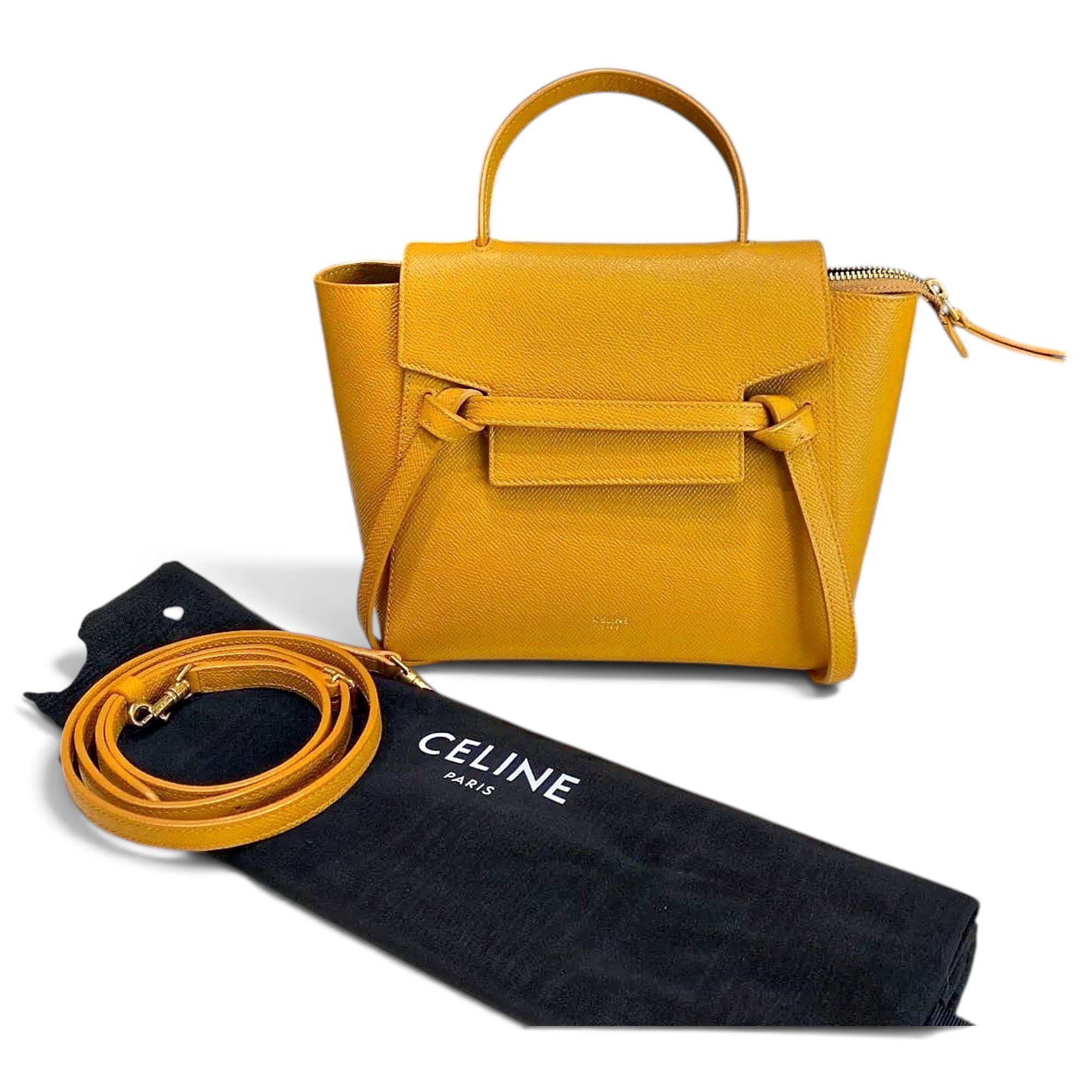 Belt leather crossbody bag