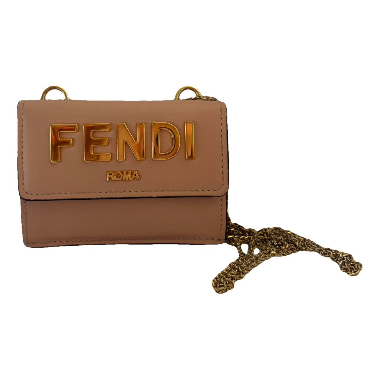 Wallet On Chain leather mini bag