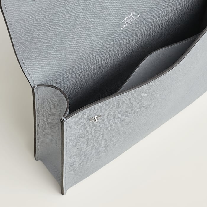 Gris Pantin Hermèsnap Vertical to Go Pouch
