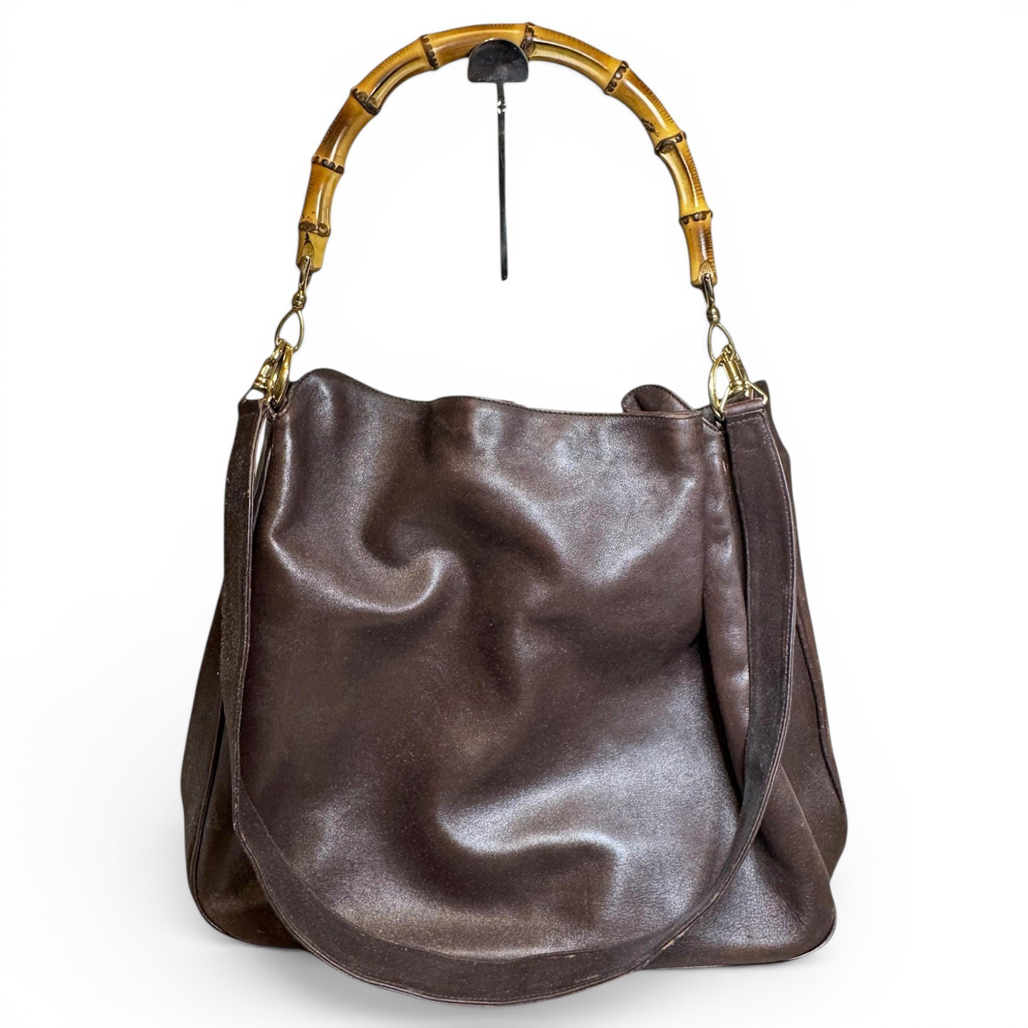 Bamboo leather handbag