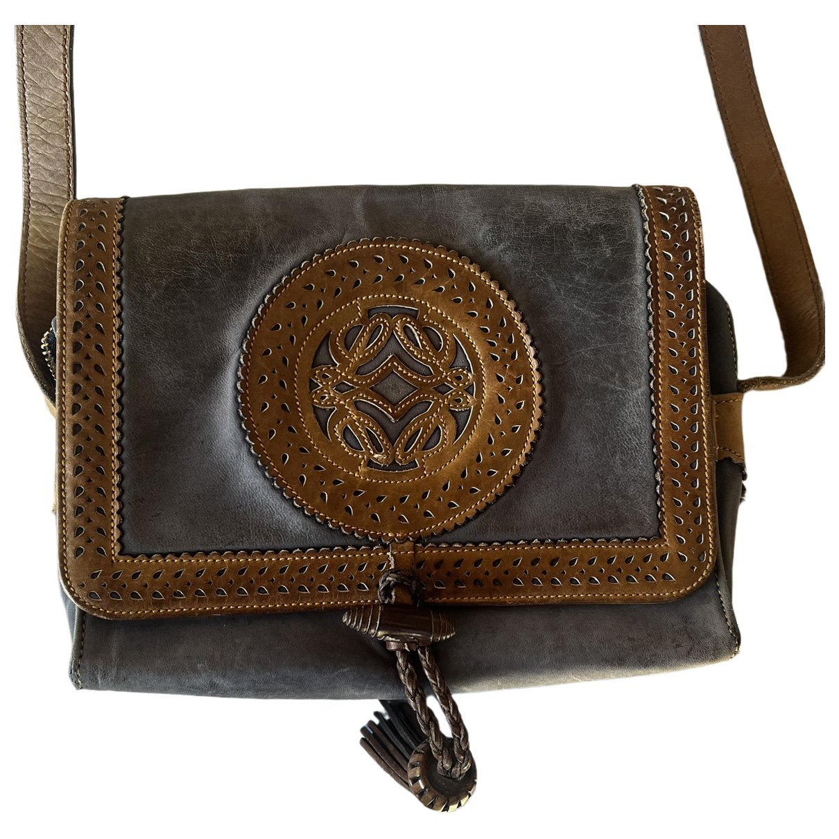 Leather crossbody bag