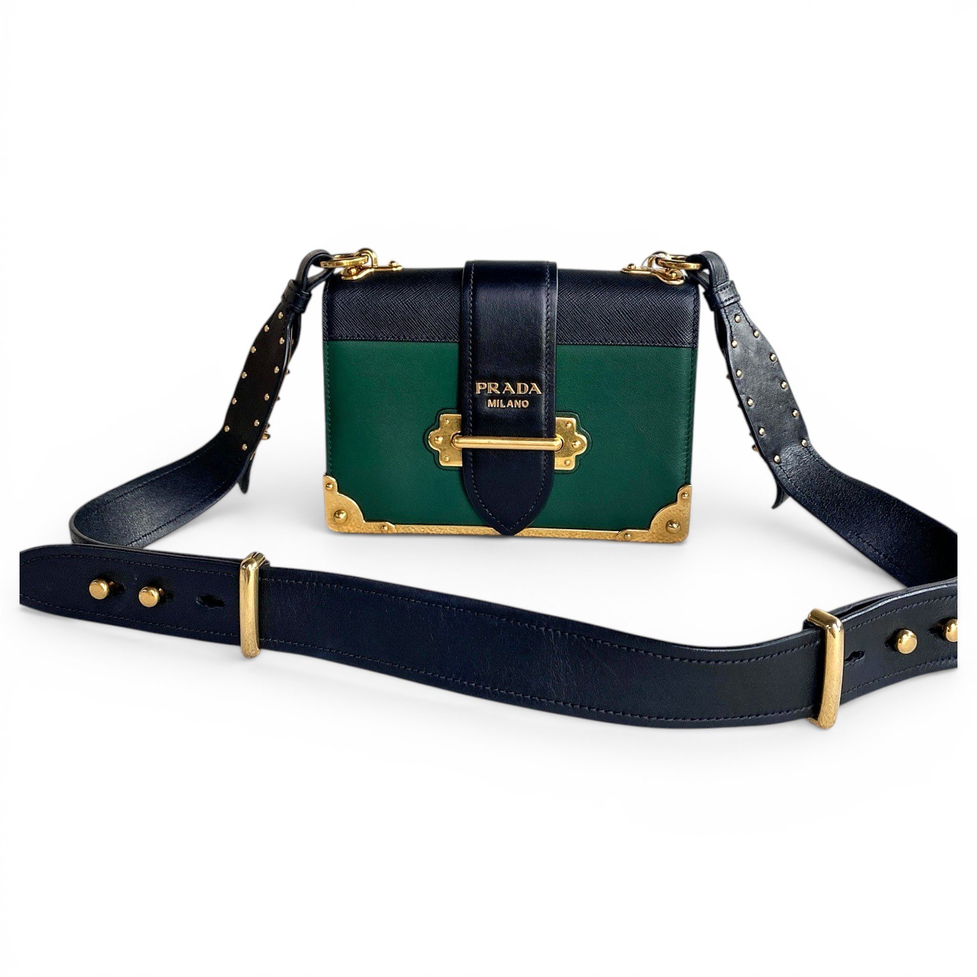 Cahier leather handbag
