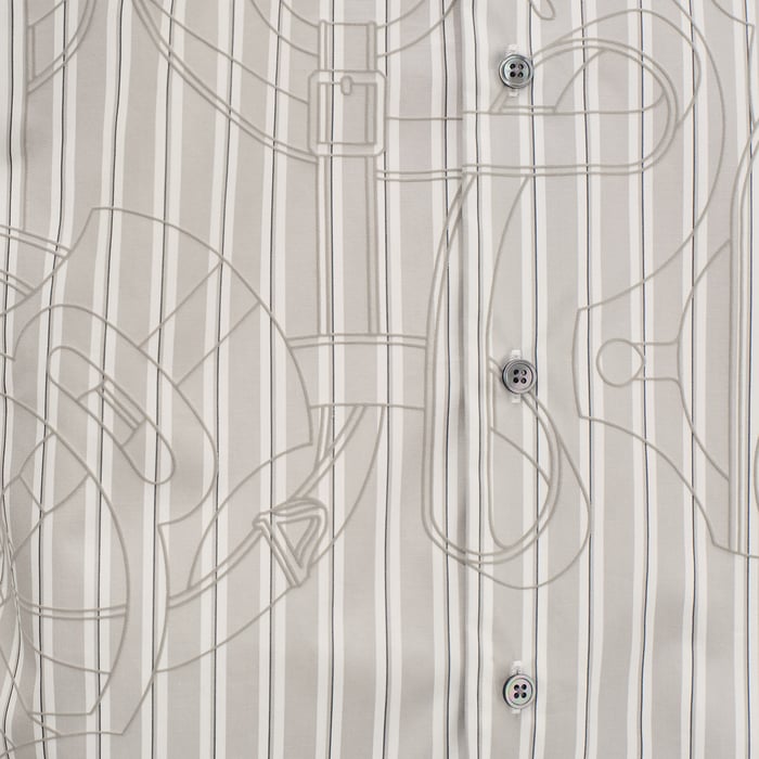 Gris "Eperon d'Or 3d Ray" Straight Cut Shirt