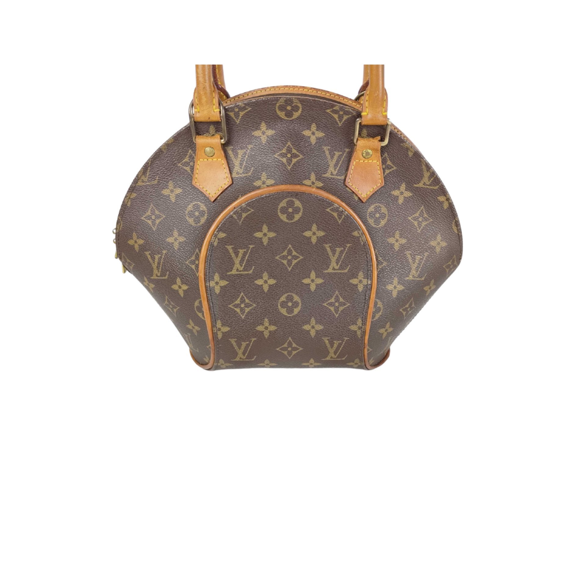 Ellipse leather handbag