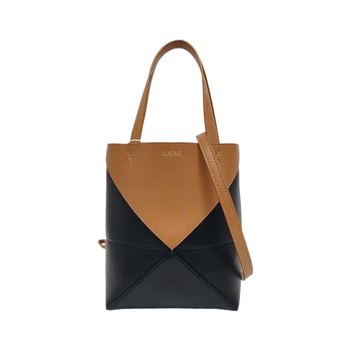Puzzle Fold leather handbag