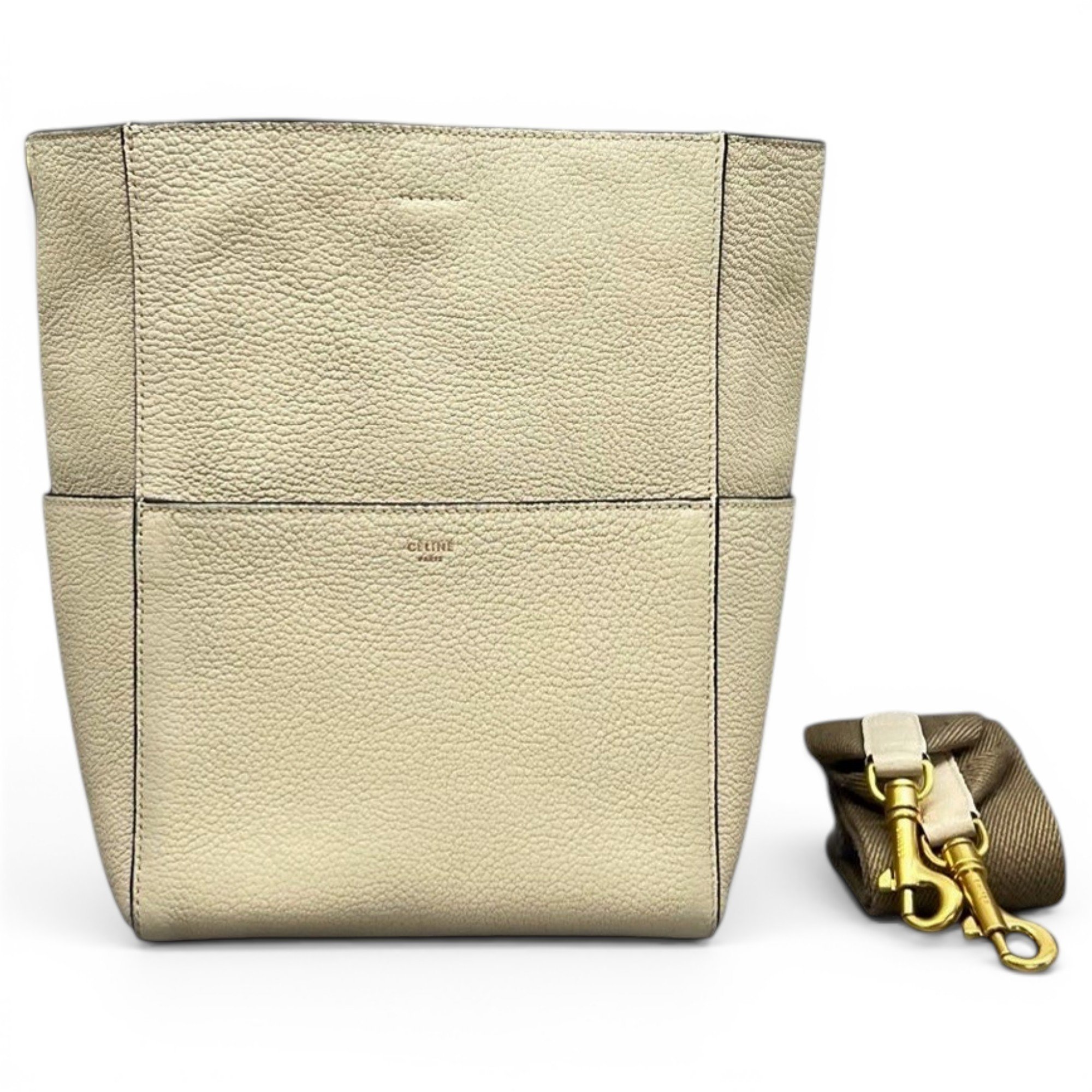 Seau Sangle leather handbag