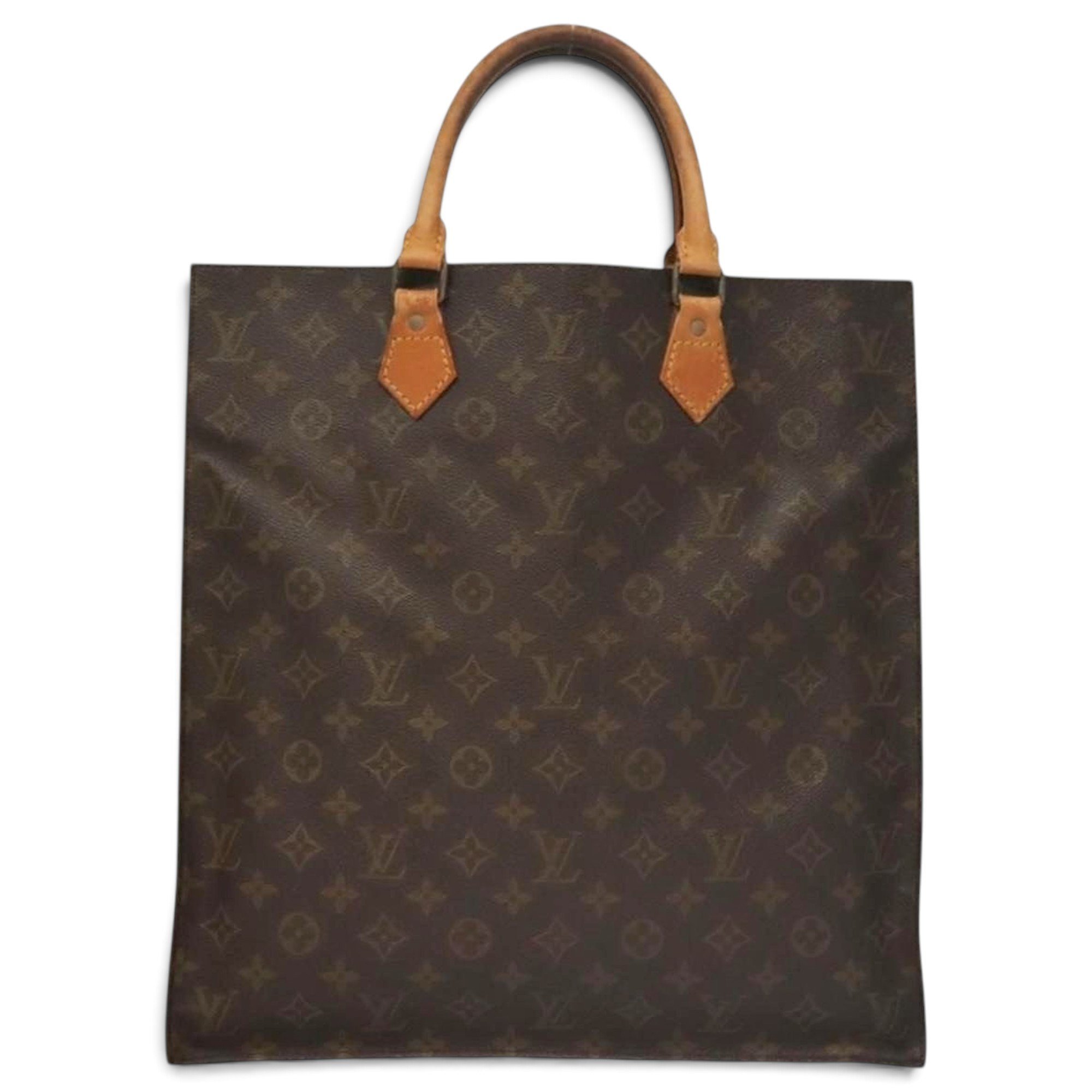 Plat leather tote