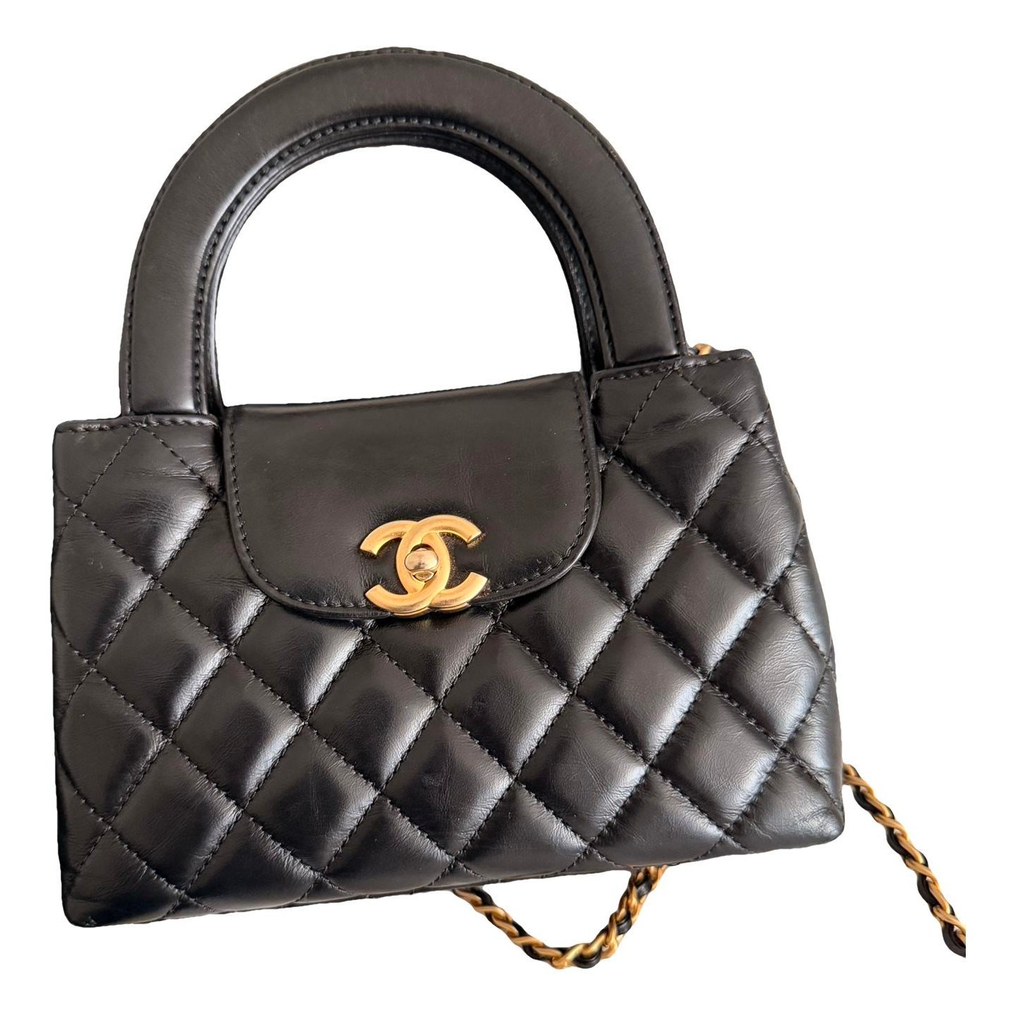 Mini Shopping leather tote