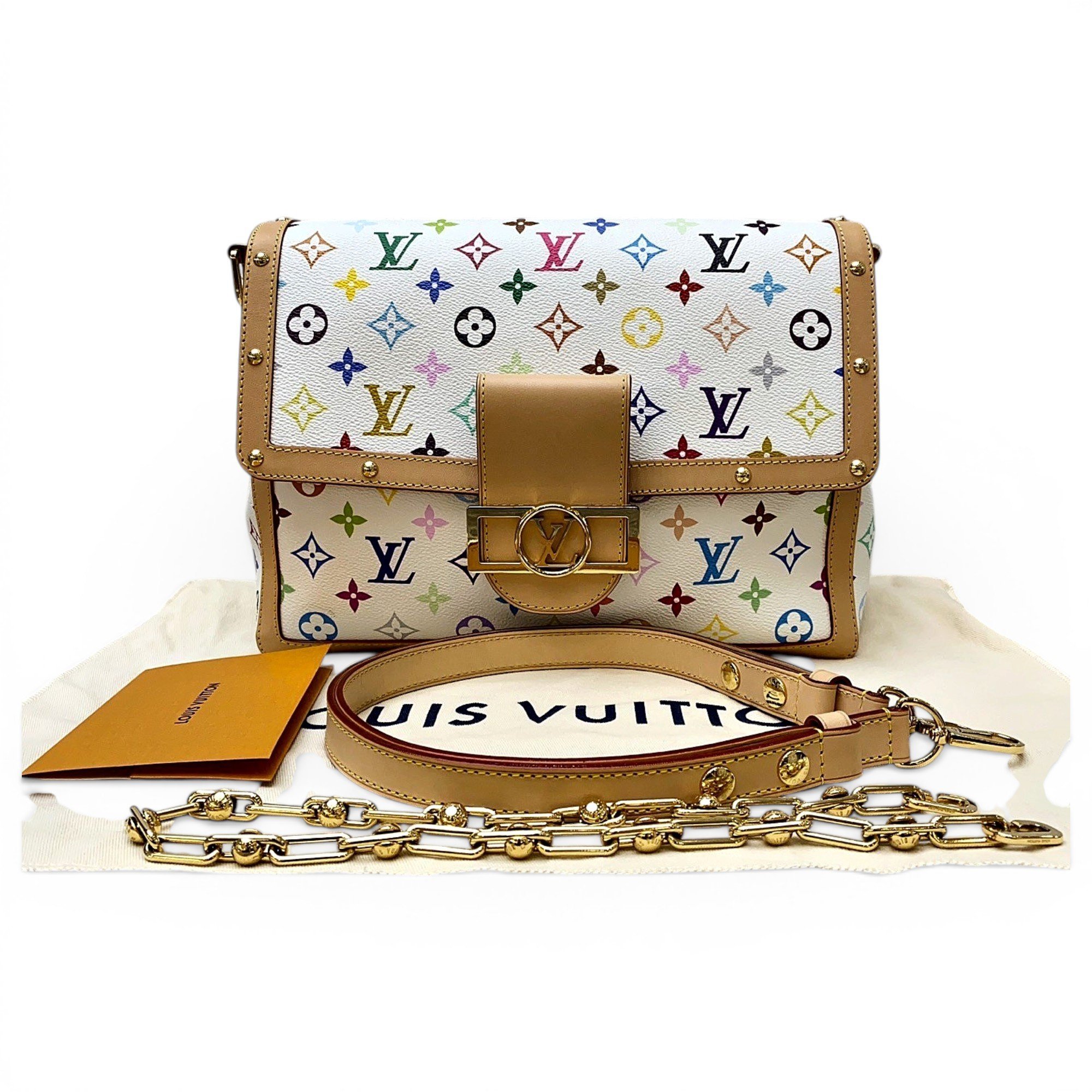 Dauphine leather handbag