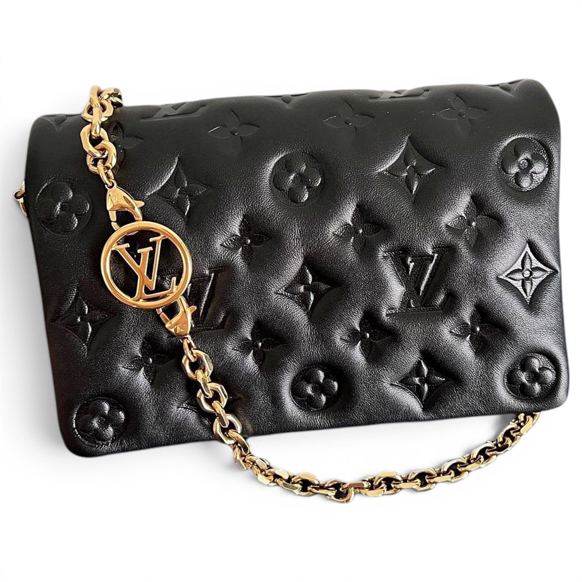 Coussin leather handbag