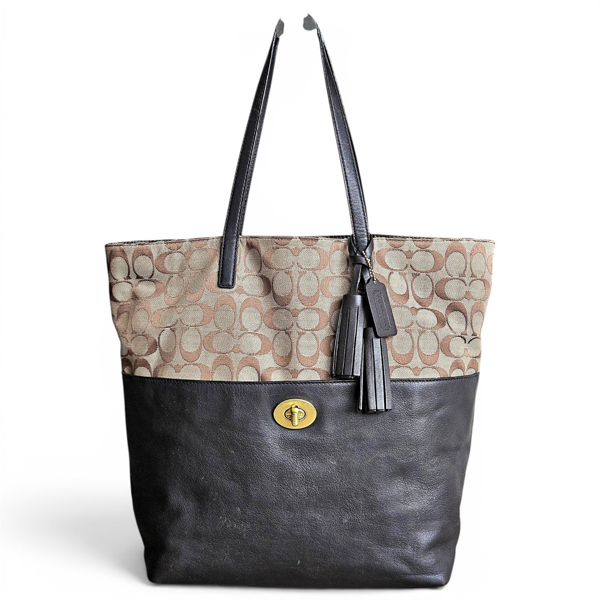 Leather tote