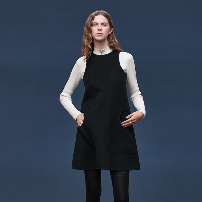Noir Short Cashmere Dress