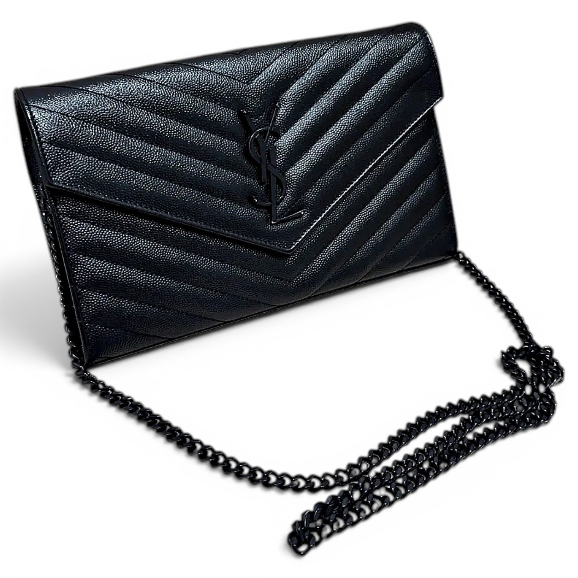 Portefeuille enveloppe leather crossbody bag