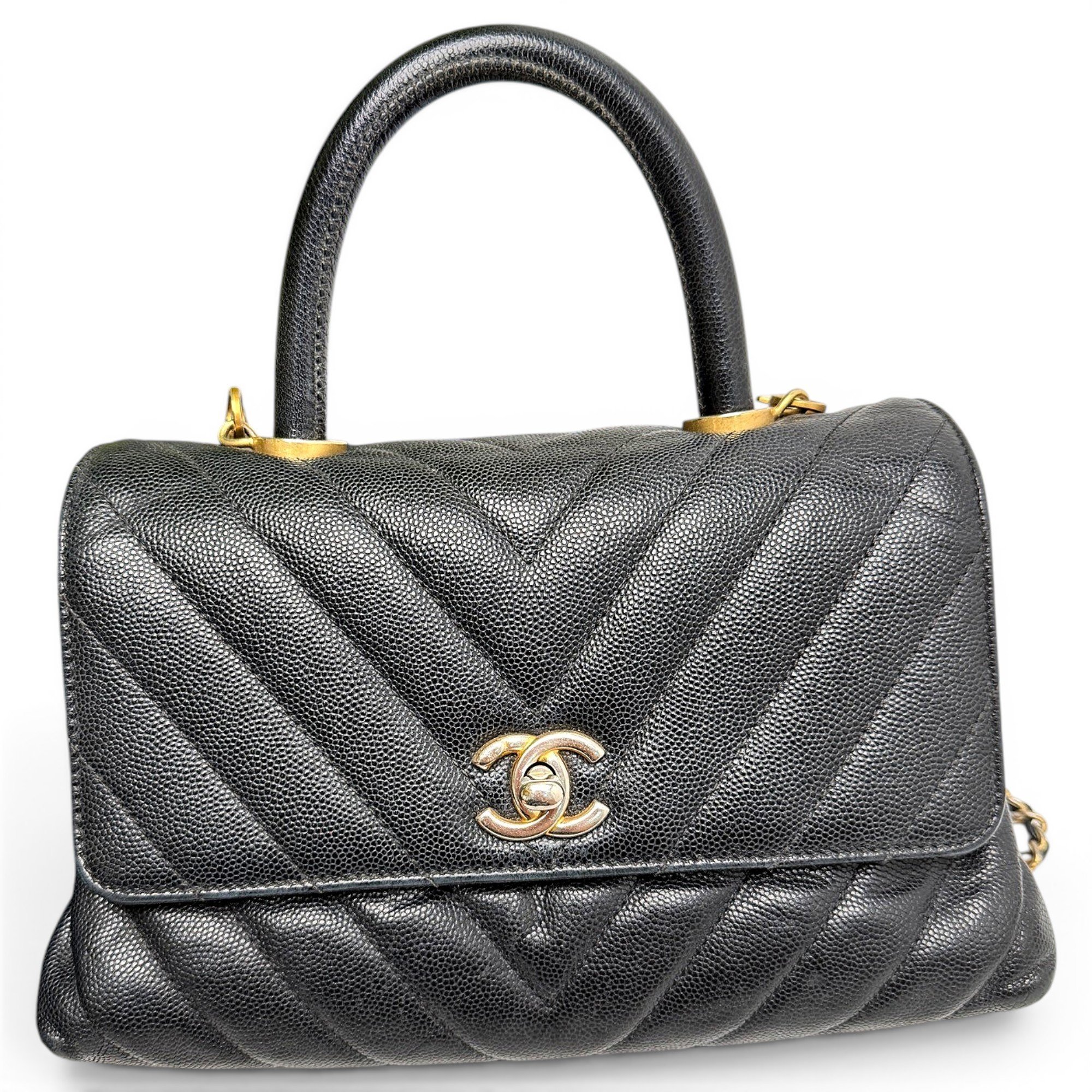 Coco Handle leather handbag