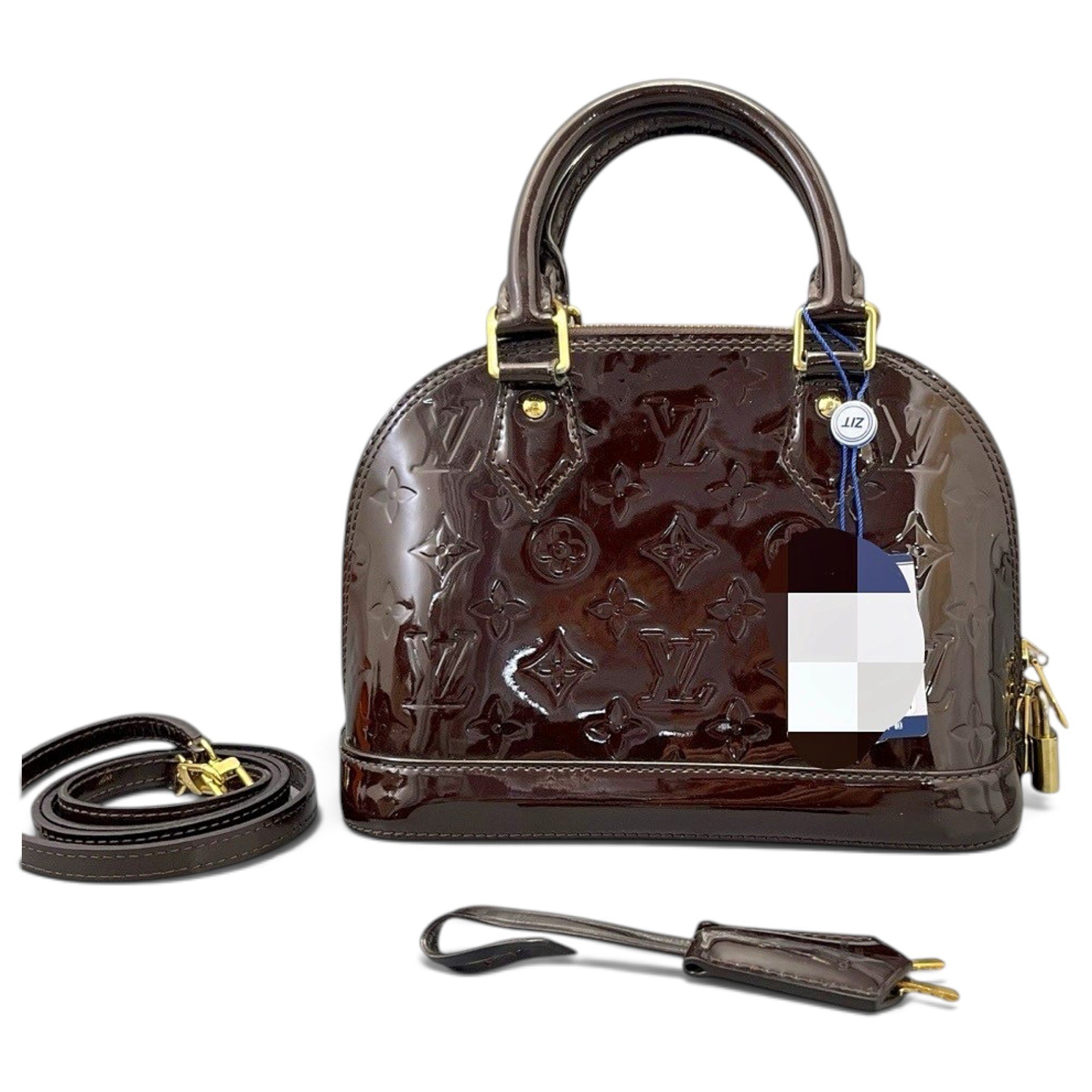 Louis Vuitton Alma BB leather handbag