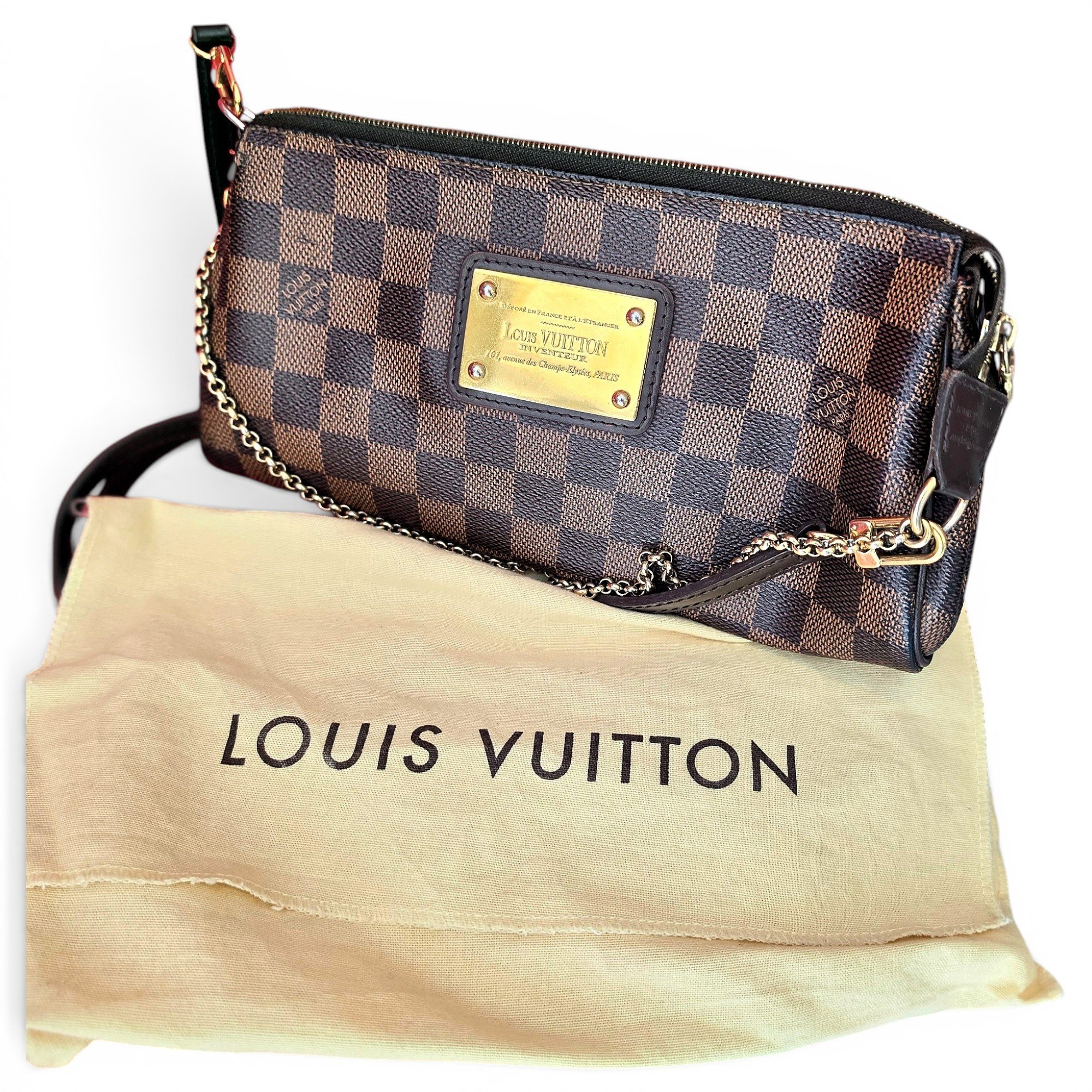 Sunset Boulevard leather clutch bag