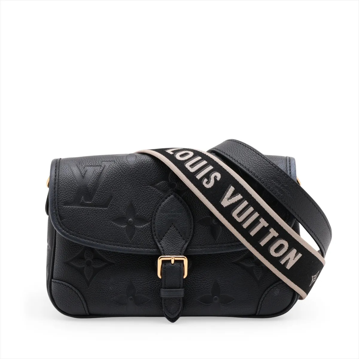 Louis Vuitton Monogram Empreinte Diane M46386 Black There was an RFID response