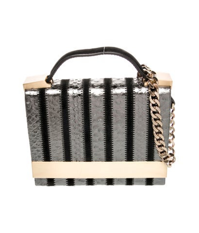 Judith Leiber Leiber Leather Top Handle Bag