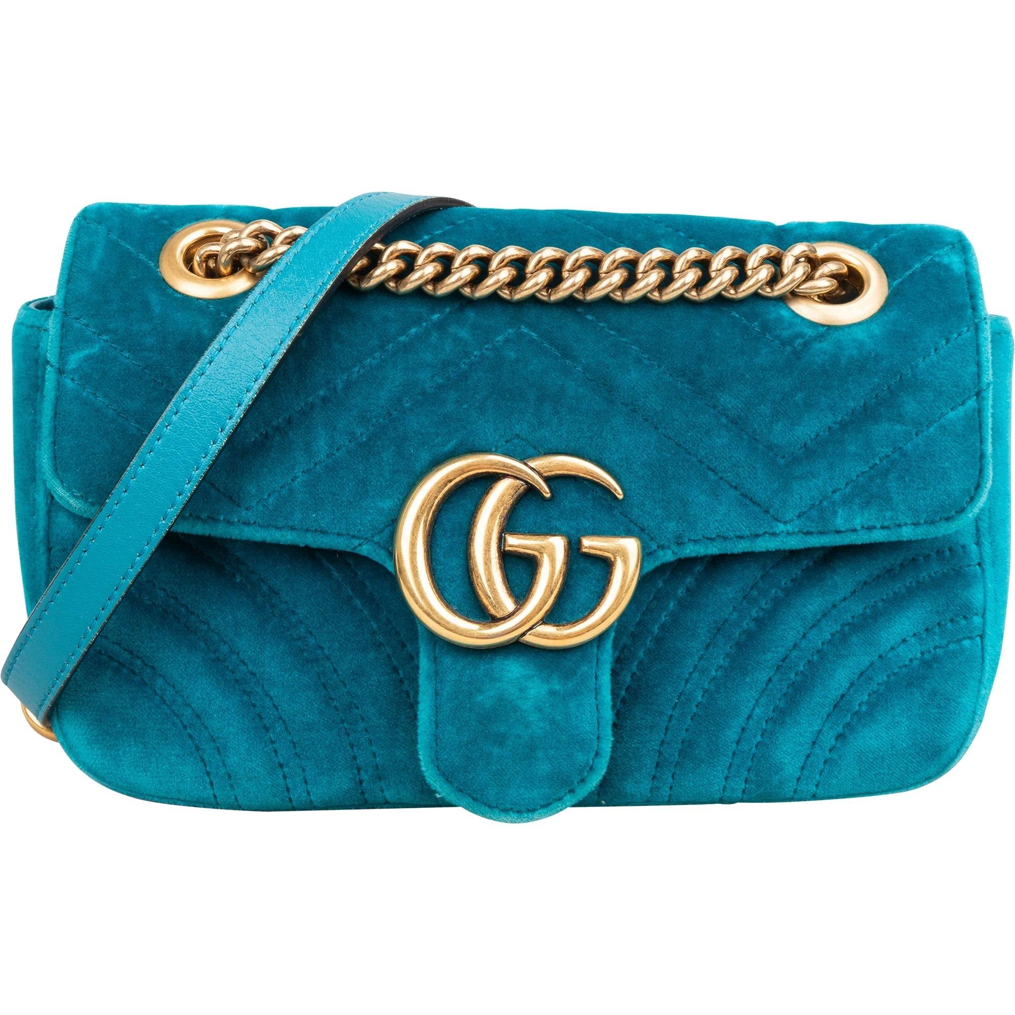 GG Marmont velvet crossbody bag