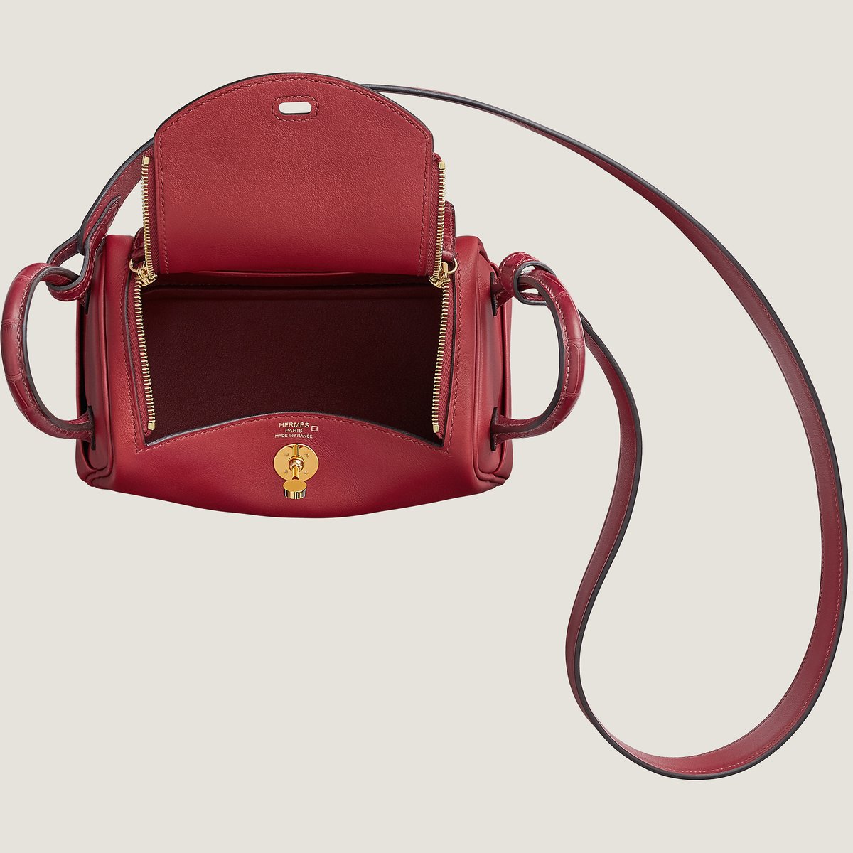 Rouge Grenat Lindy Mini Touch Bag