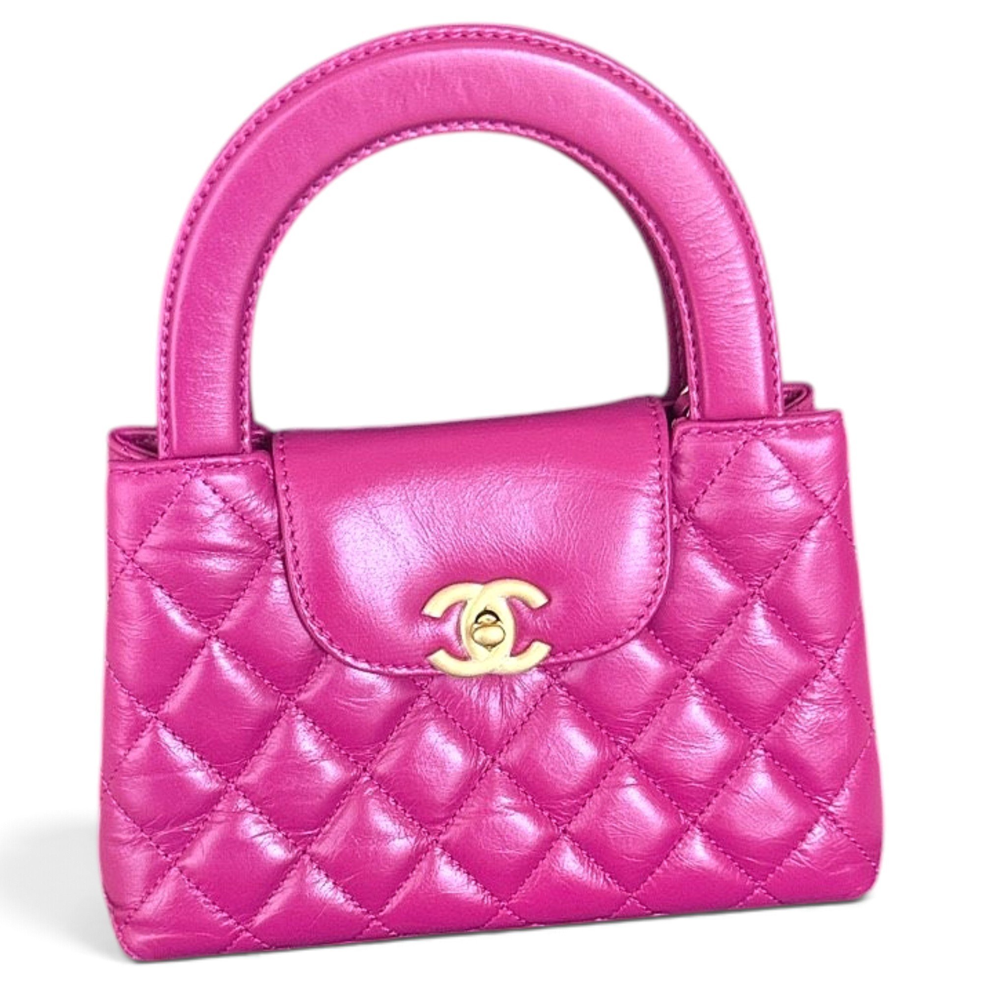 Mini Shopping leather handbag