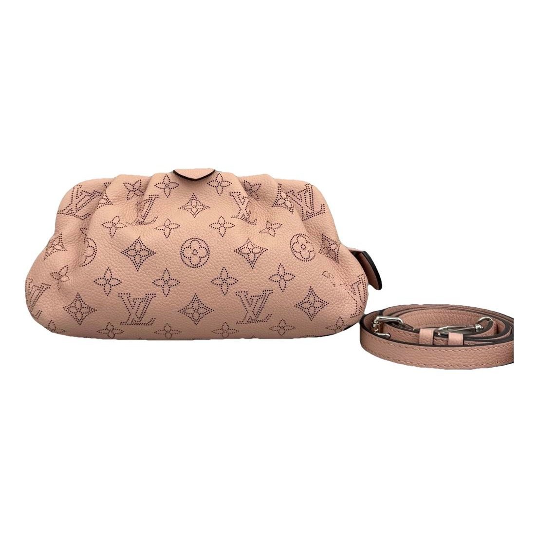 Leather clutch bag