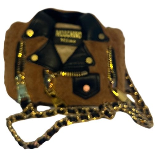 Biker faux fur crossbody bag