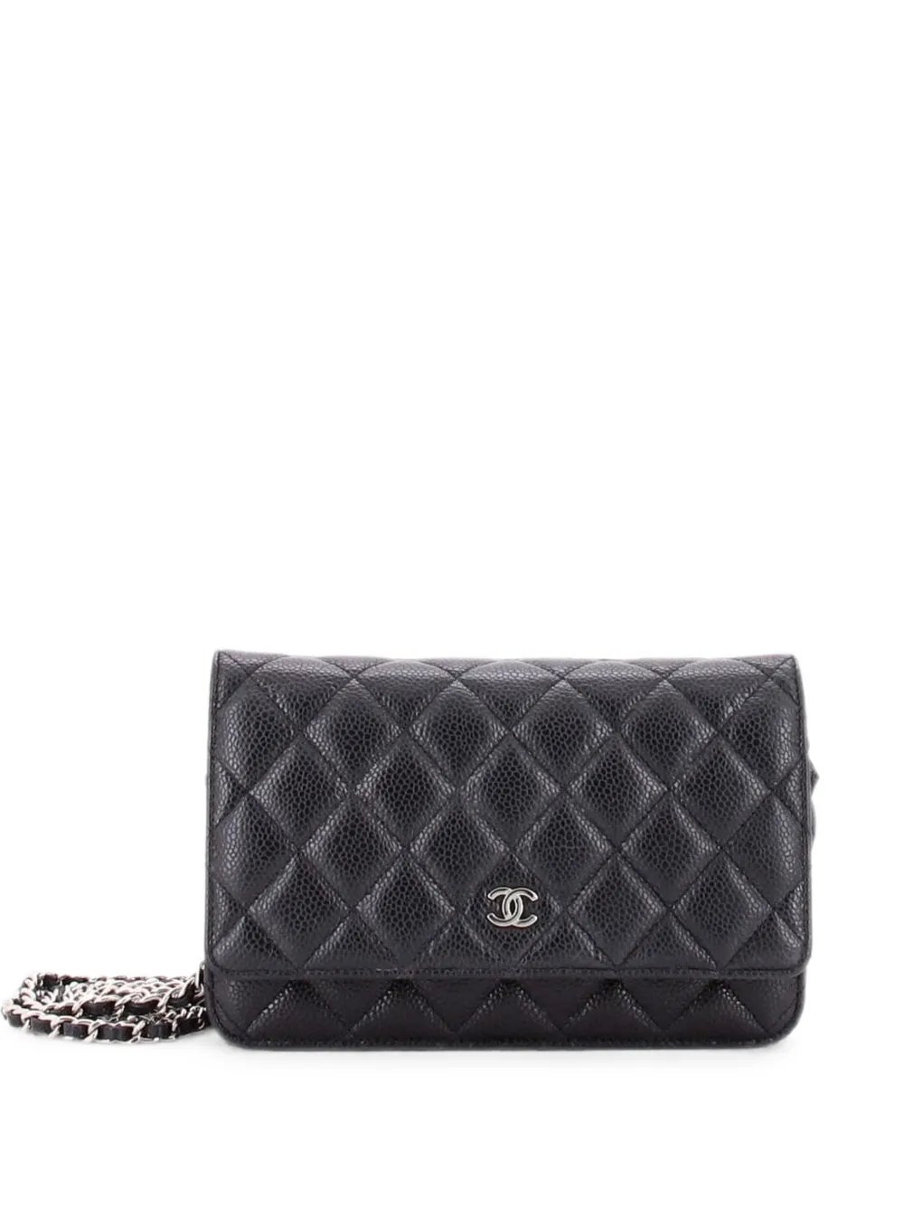Wallet on Chain Quilted Caviar crossbody bag