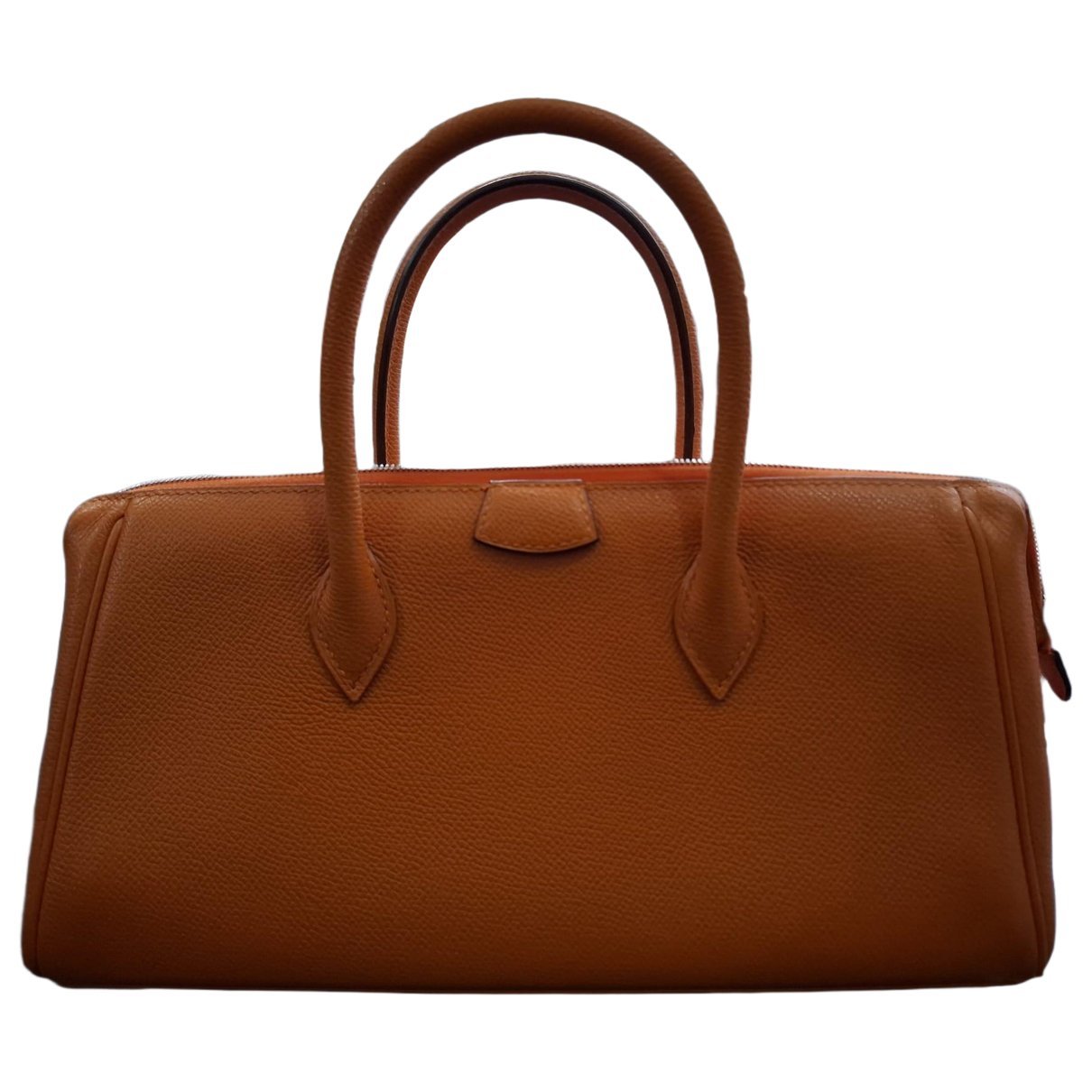 Hermes Plume Handbag Orange Epsom Leather
