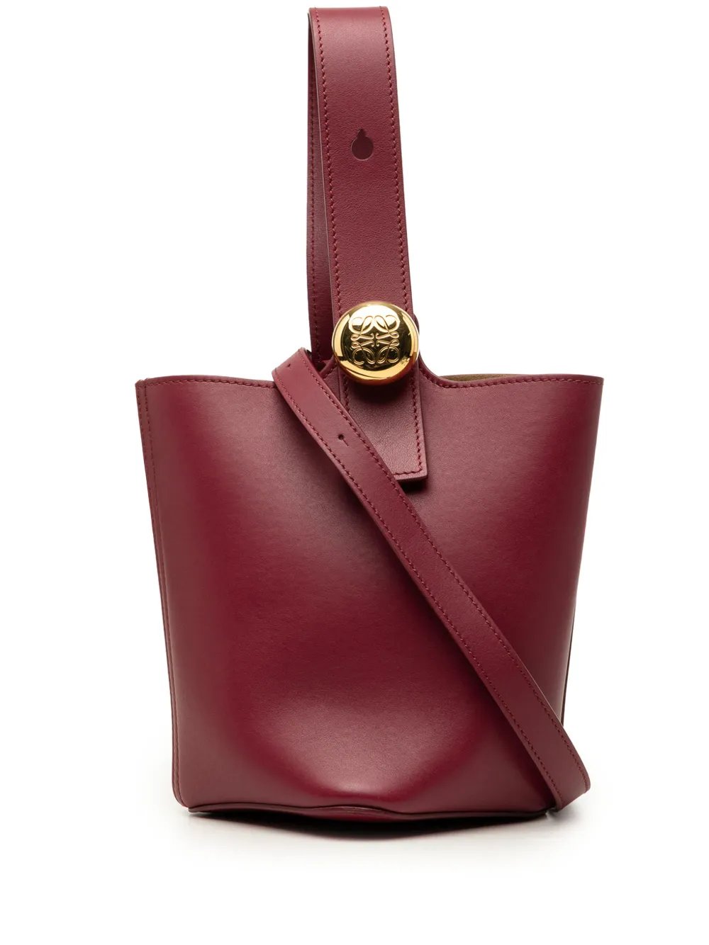 2024 Mini Calfskin Pebble Bucket Bag satchel