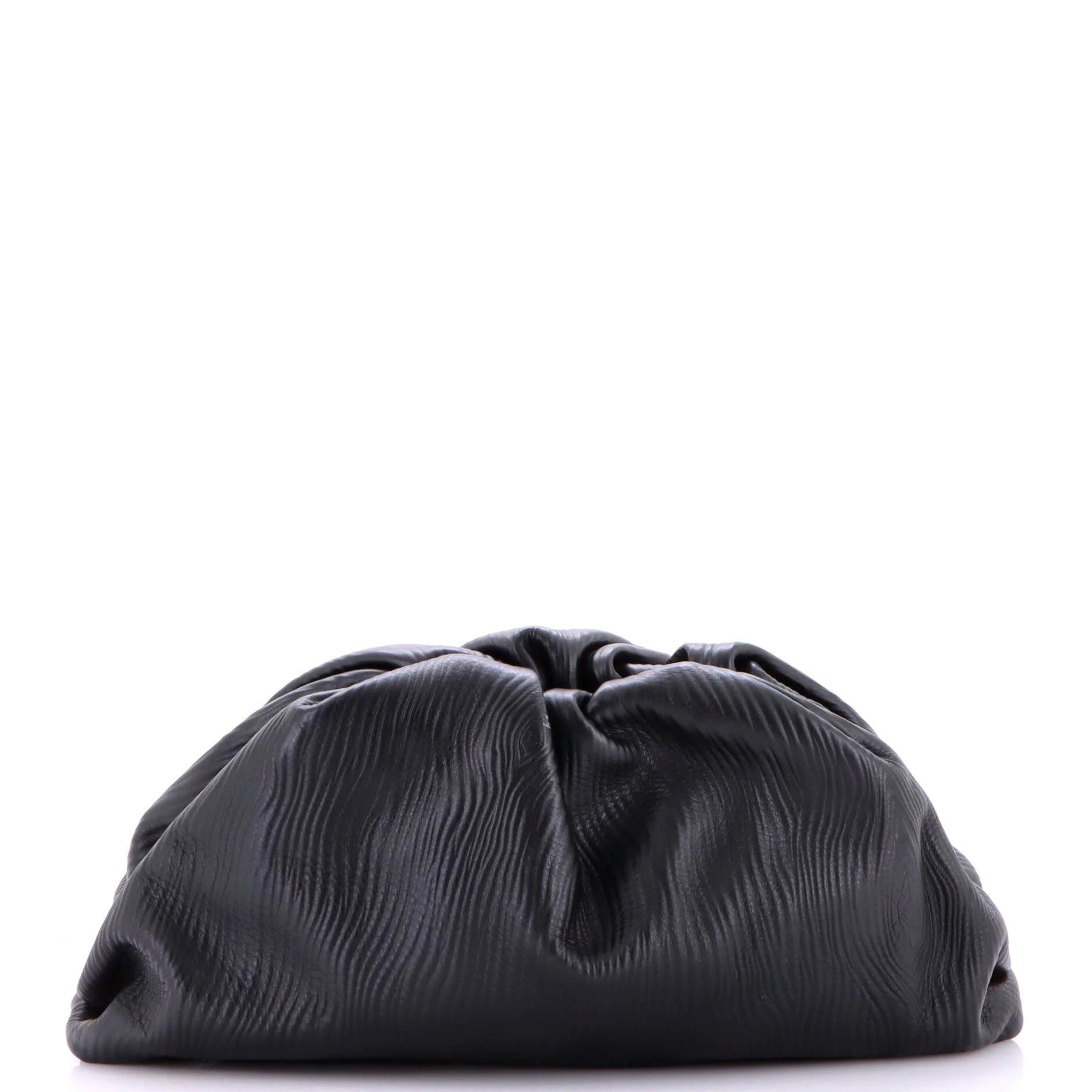 Leather clutch bag