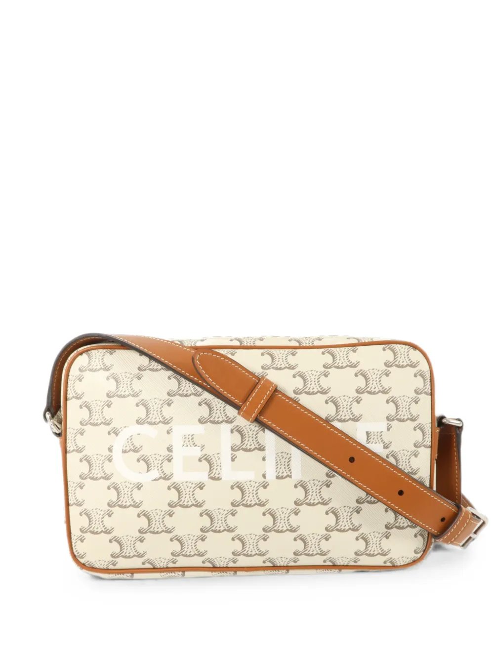 Triomphe logo-print messenger bag