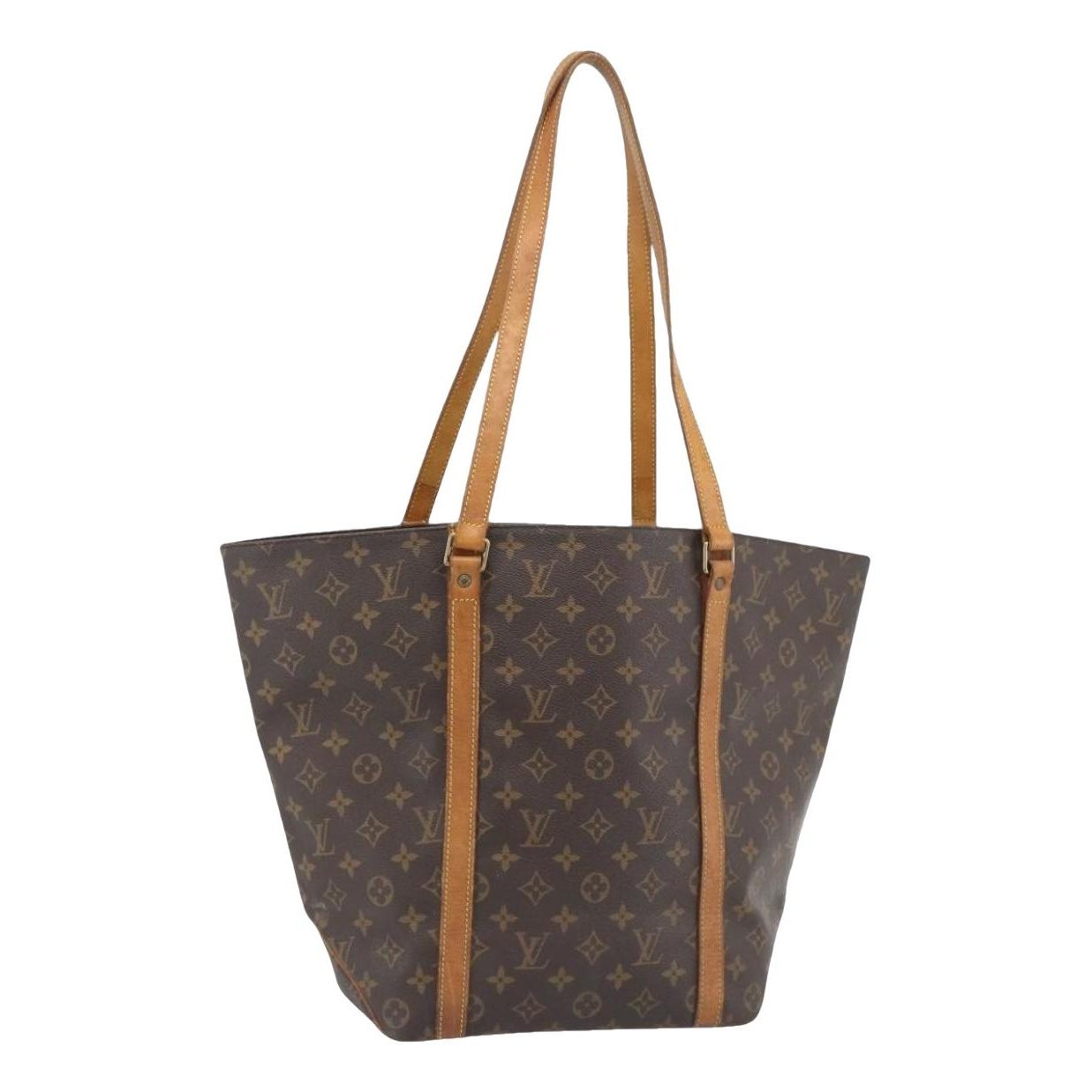 Shopping leather handbag