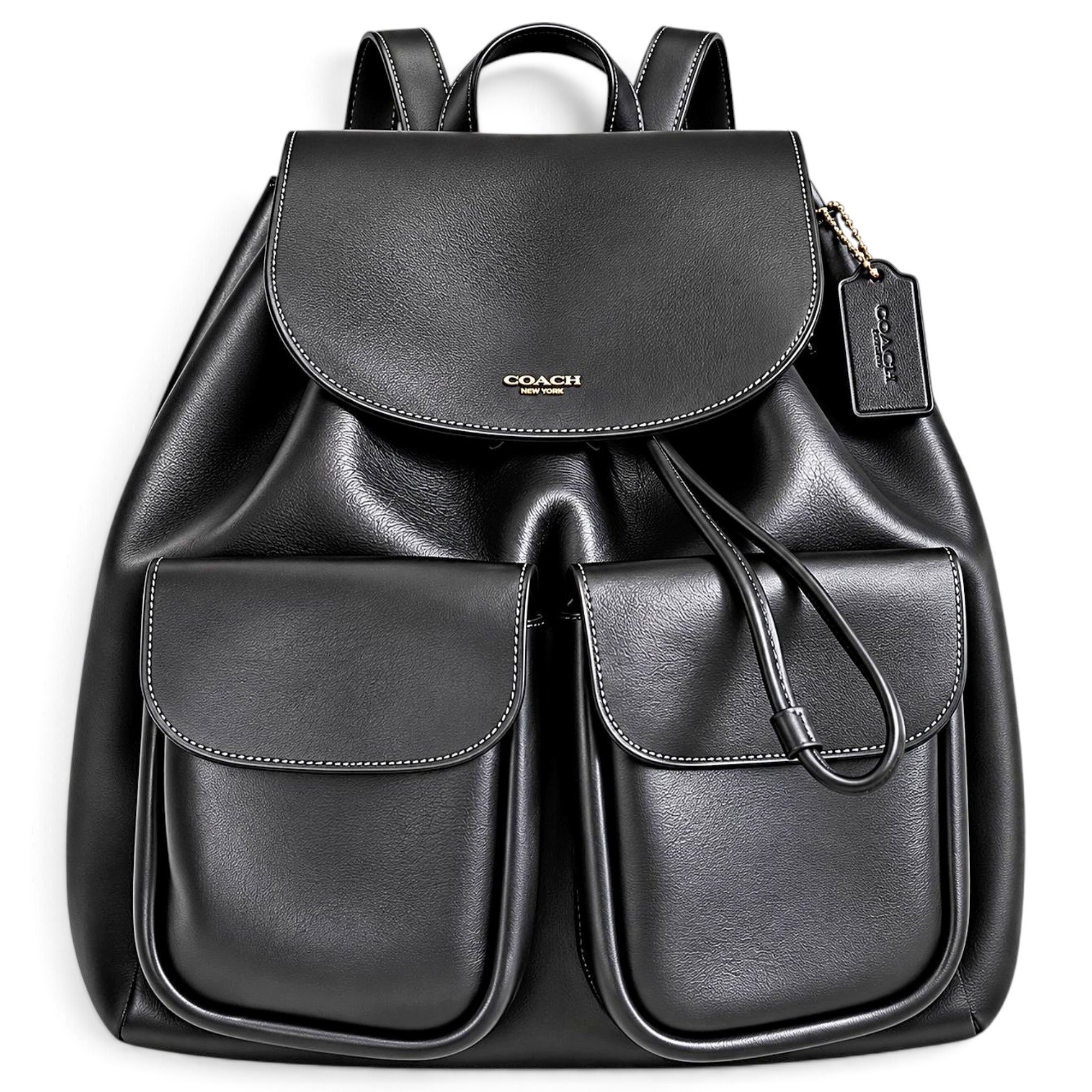 Leather backpack