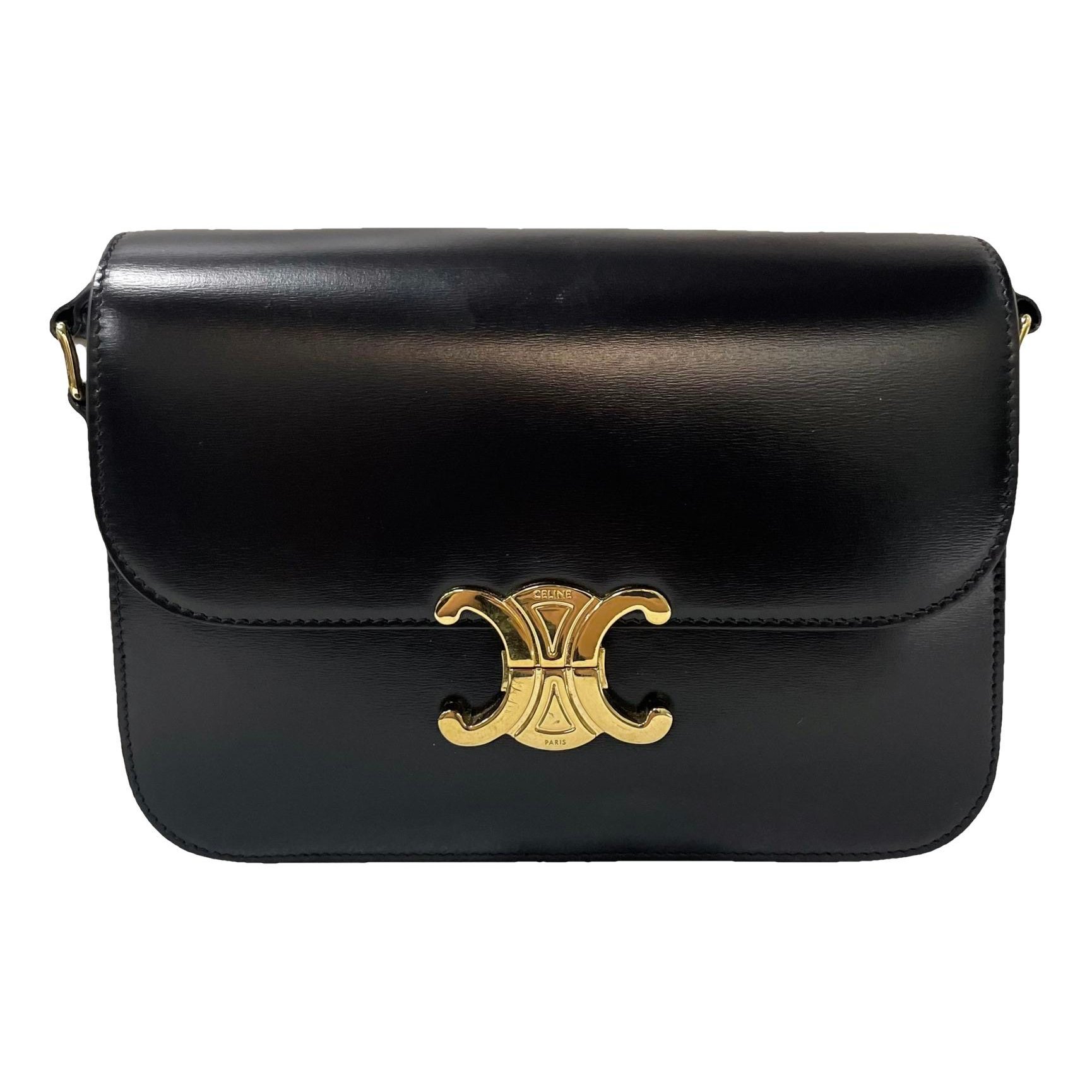Triomphe leather handbag