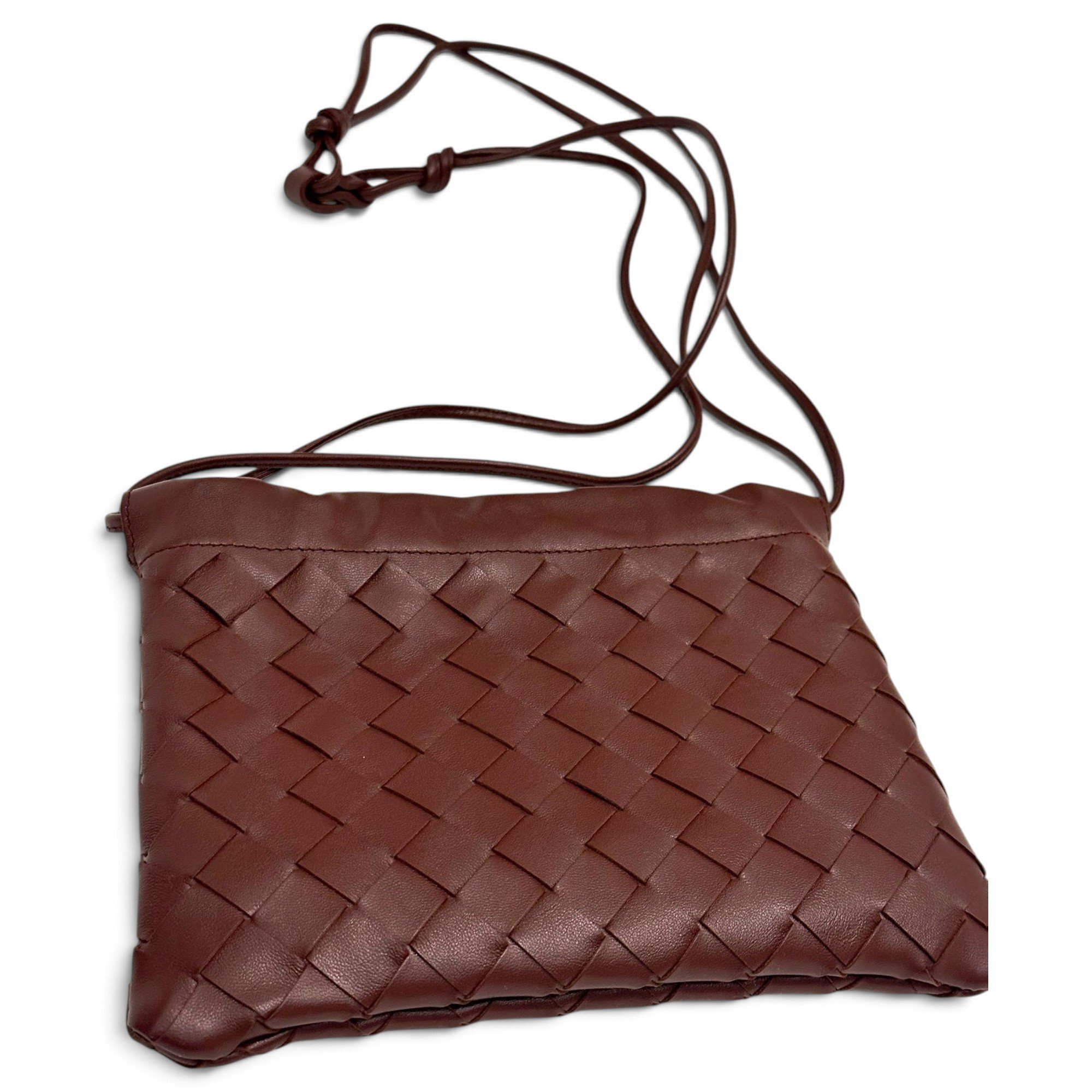 Loop leather crossbody bag